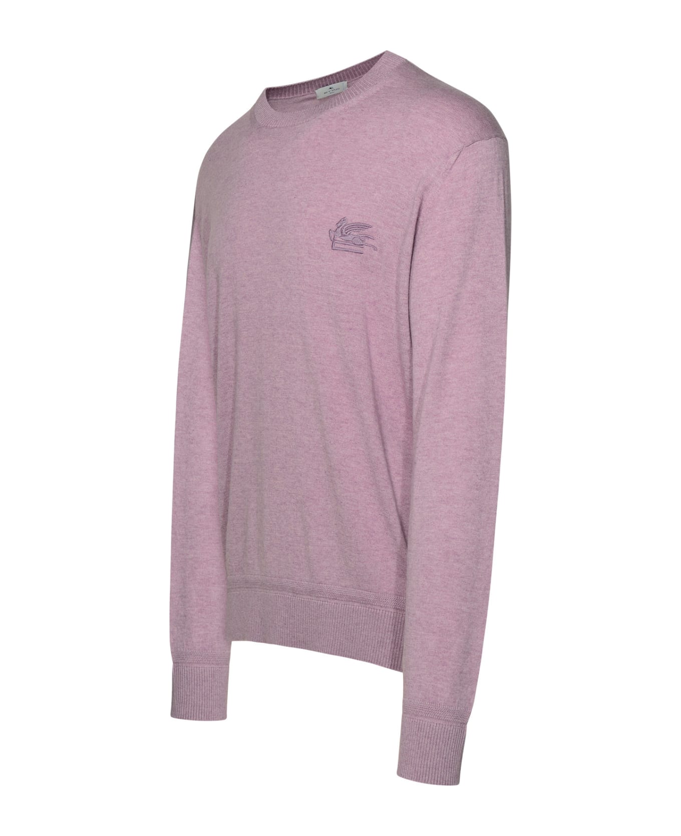 Etro Lilac Cotton Blend Sweater - Lilla