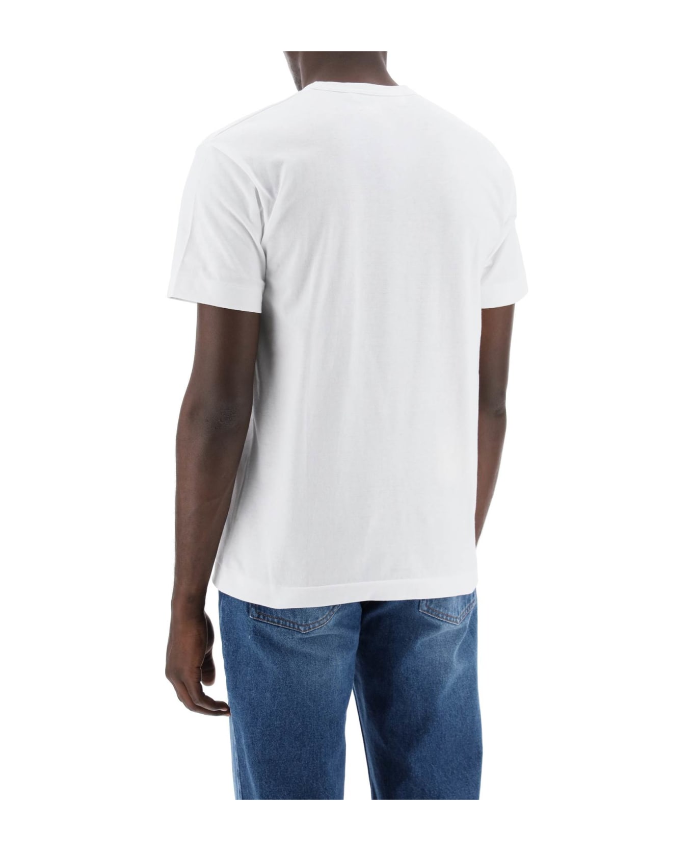 Comme des Garçons Play Heart Camou T-shirt - WHITE (White)