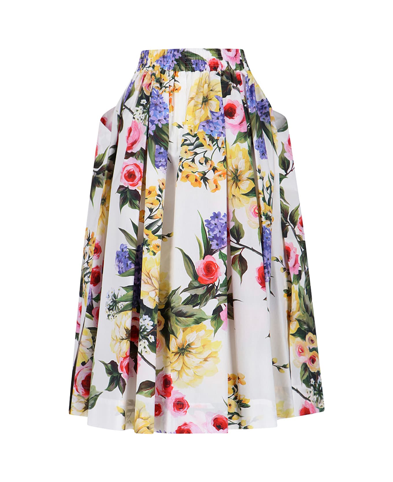 Dolce & Gabbana 'giardino' Print Skirt - Multicolor