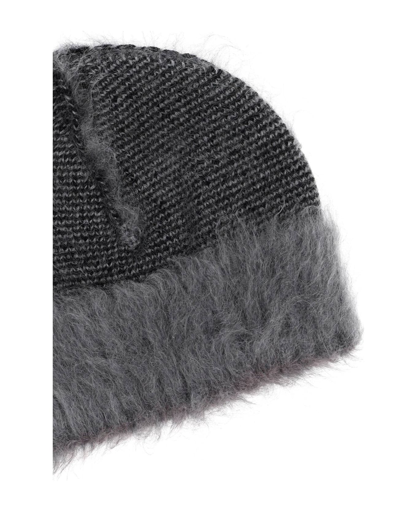 Craig Green Reversible Beanie Hat - BLACK GREY (Grey)