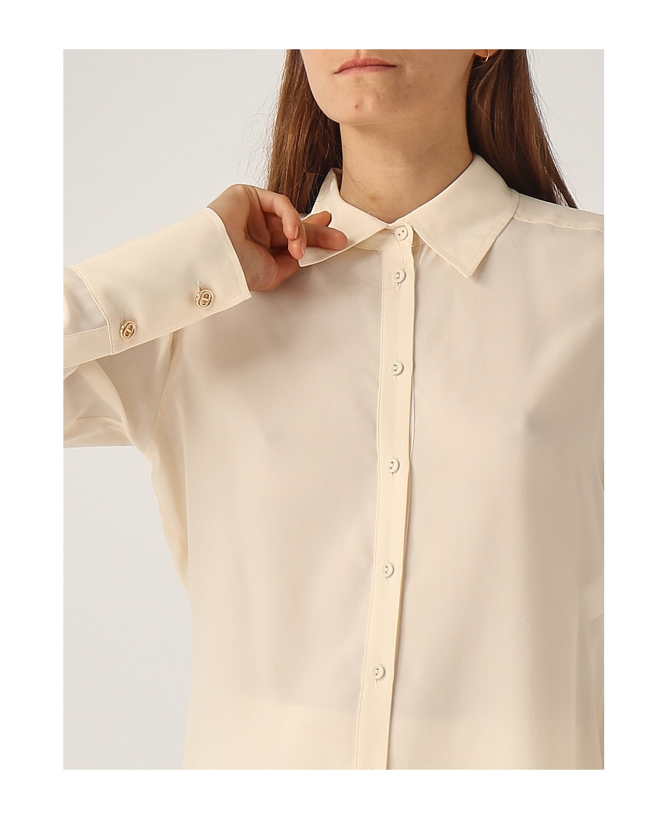 TwinSet Viscose Shirt - CREMA