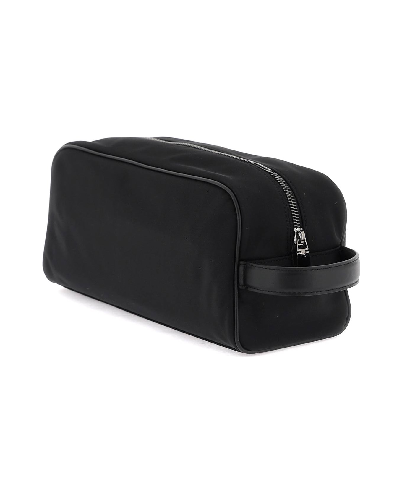 Dolce & Gabbana Leather And Nylon Vanity Case - black トートバッグ
