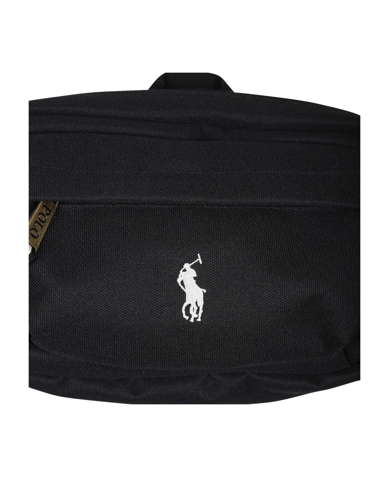 Ralph Lauren Pouch For Kids With Logo - Black