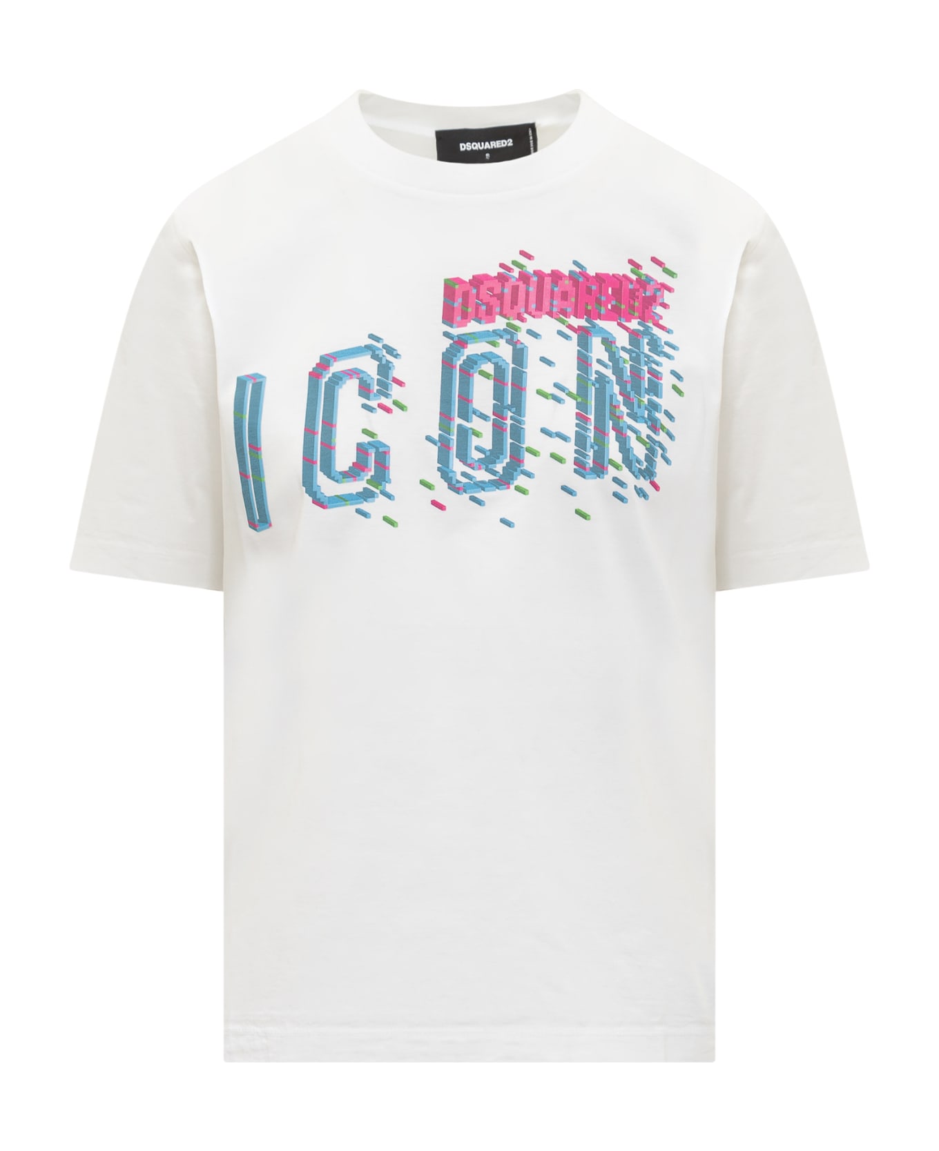 Dsquared2 Icon Pixeled T-shirt - WHITE