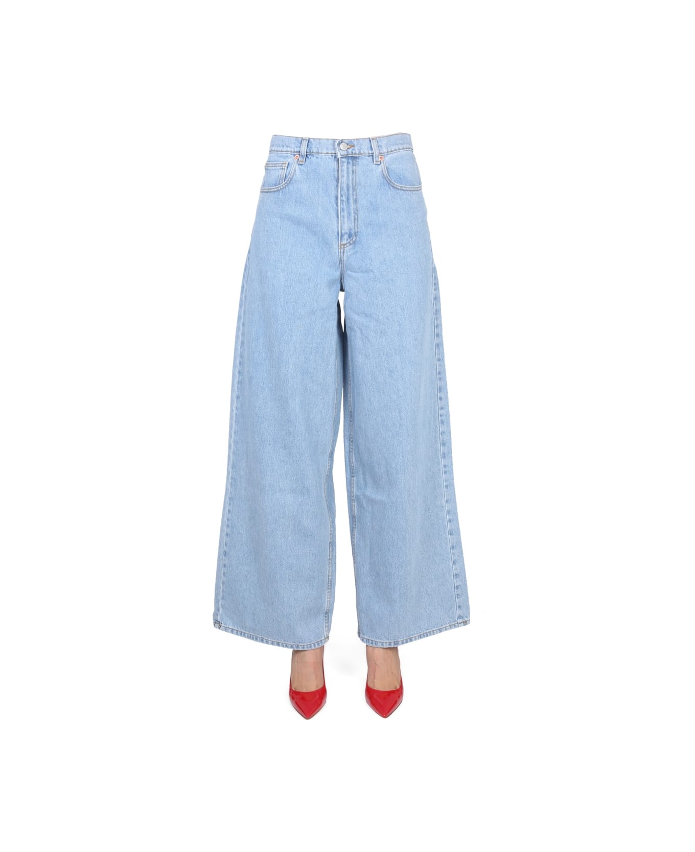 Magda Butrym Jeans Wide Leg - BLUE