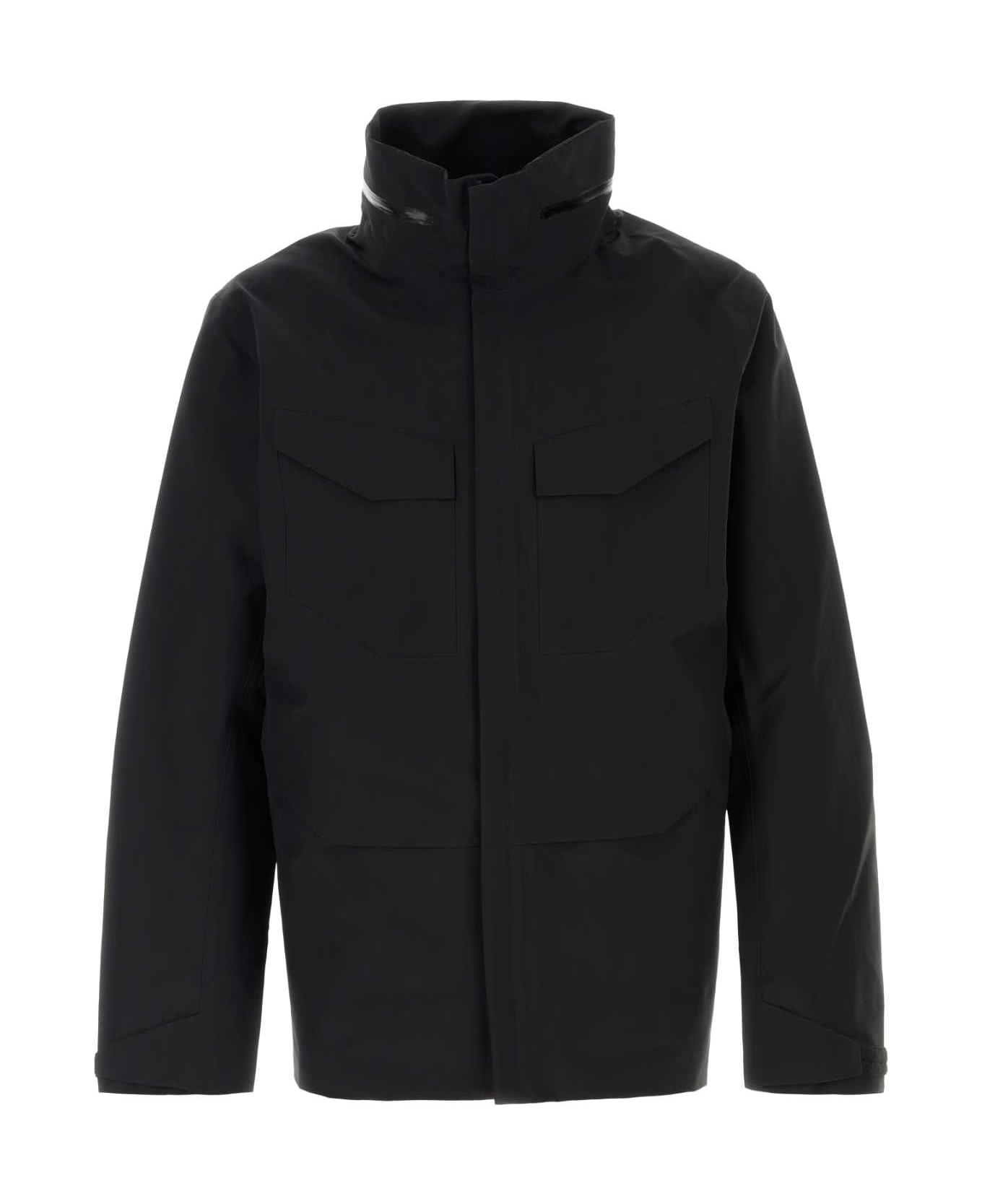 Arc
teryx Veilance Black Nylon Field Windbreaker - BLACK