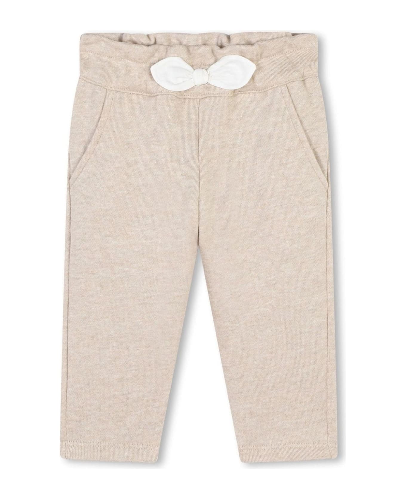 Chloé Chloè Kids Trousers Beige - Beige