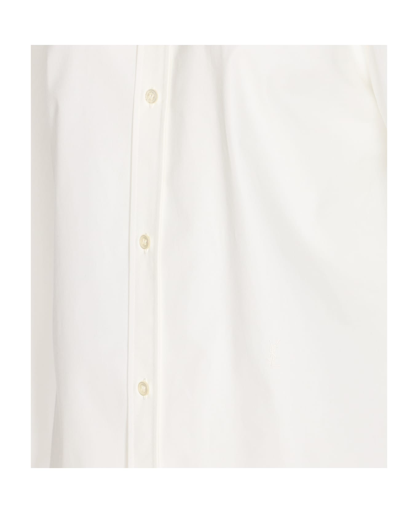 Saint Laurent Logo Shirt - White