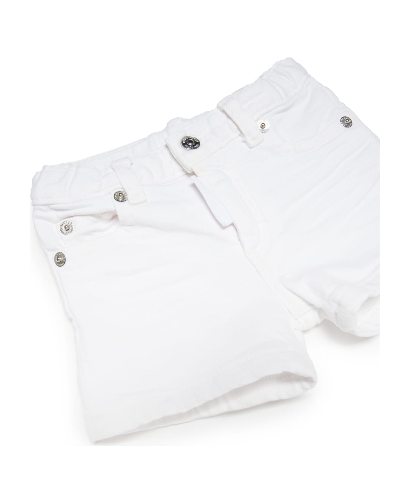 Dsquared2 D2p62bnb-eco Shorts Dsquared White Shorts Made Of Organic Cotton Denim - White