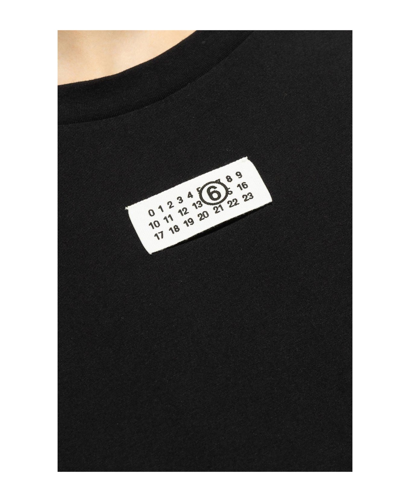 MM6 Maison Margiela Numeric Signature T-shirt - Black