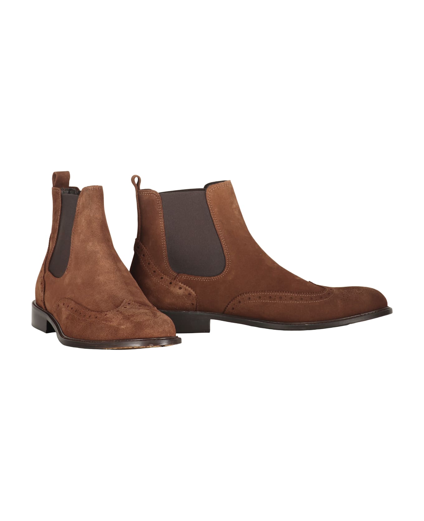 Bruno Magli Suede Chelsea Boots - brown