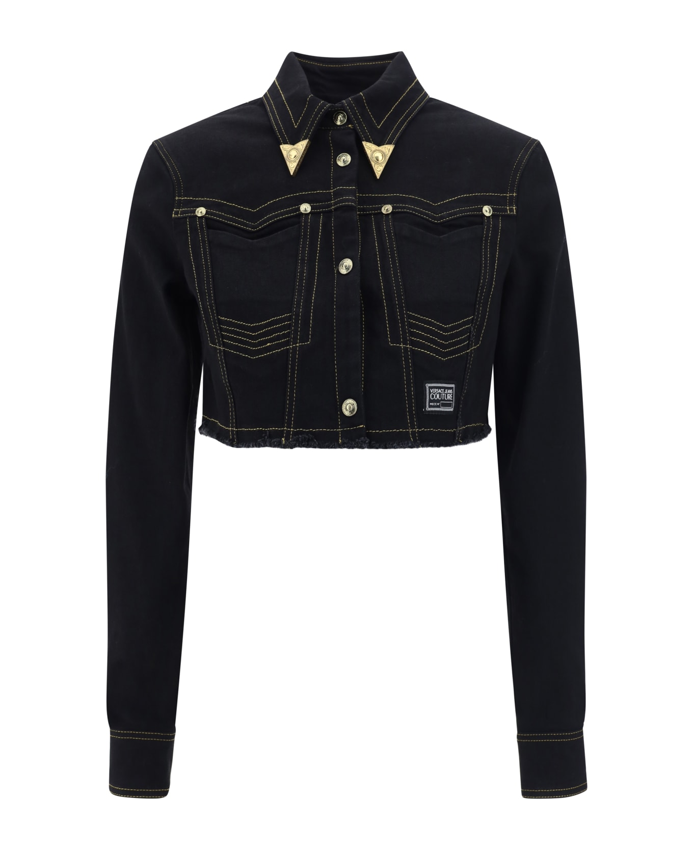 Versace Jeans Couture Crop Shirt - Black Black