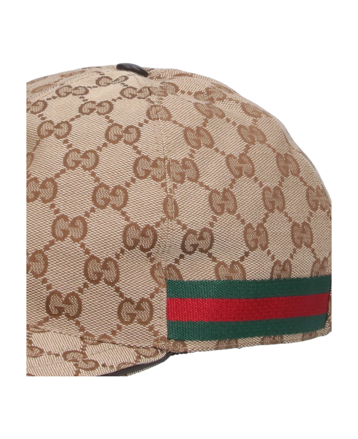 Gucci Logo Baseball Hat - BEIGE