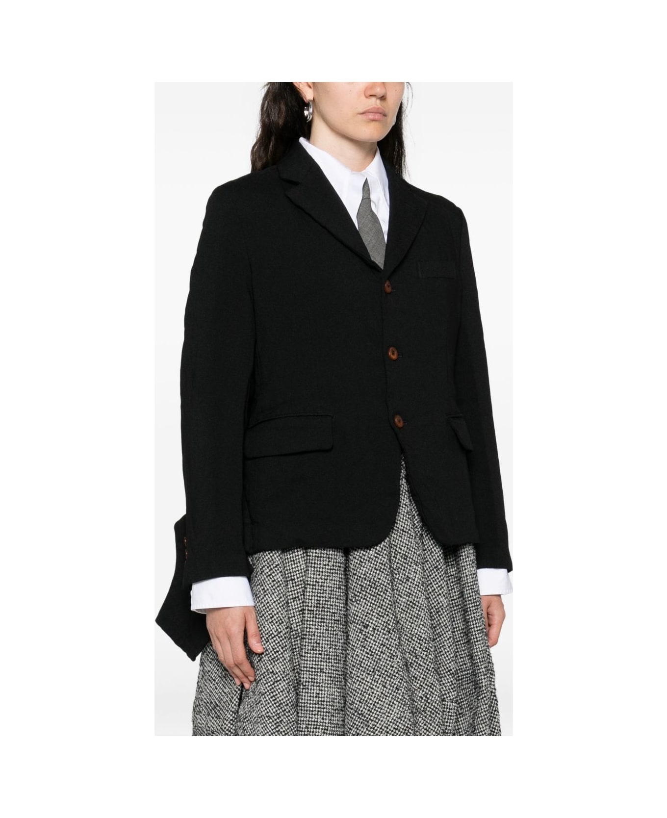 Comme des Garçons Single-breasted Jacket - Black