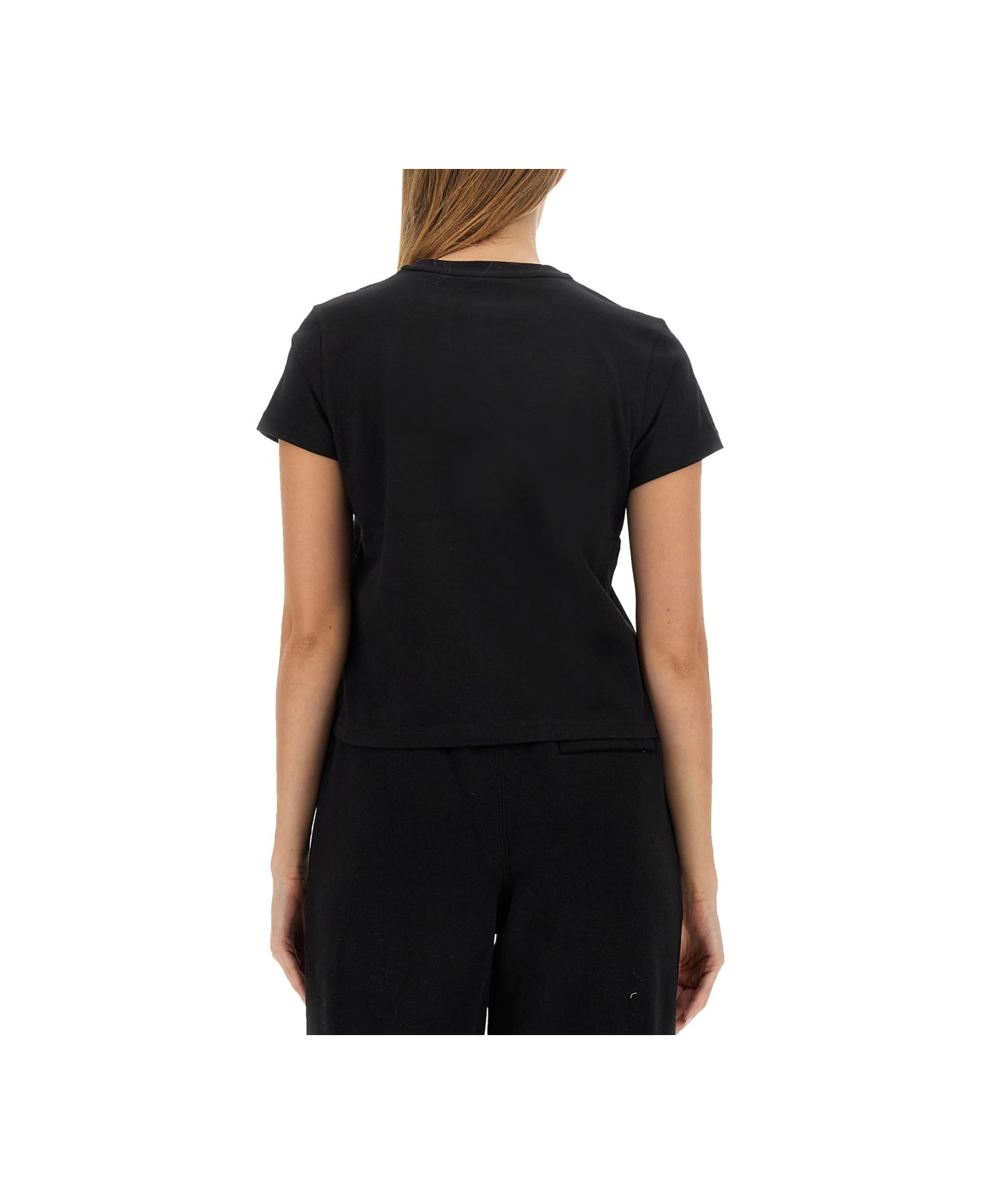 T by Alexander Wang Essential Shrunk T-shirt - BLACK Tシャツ