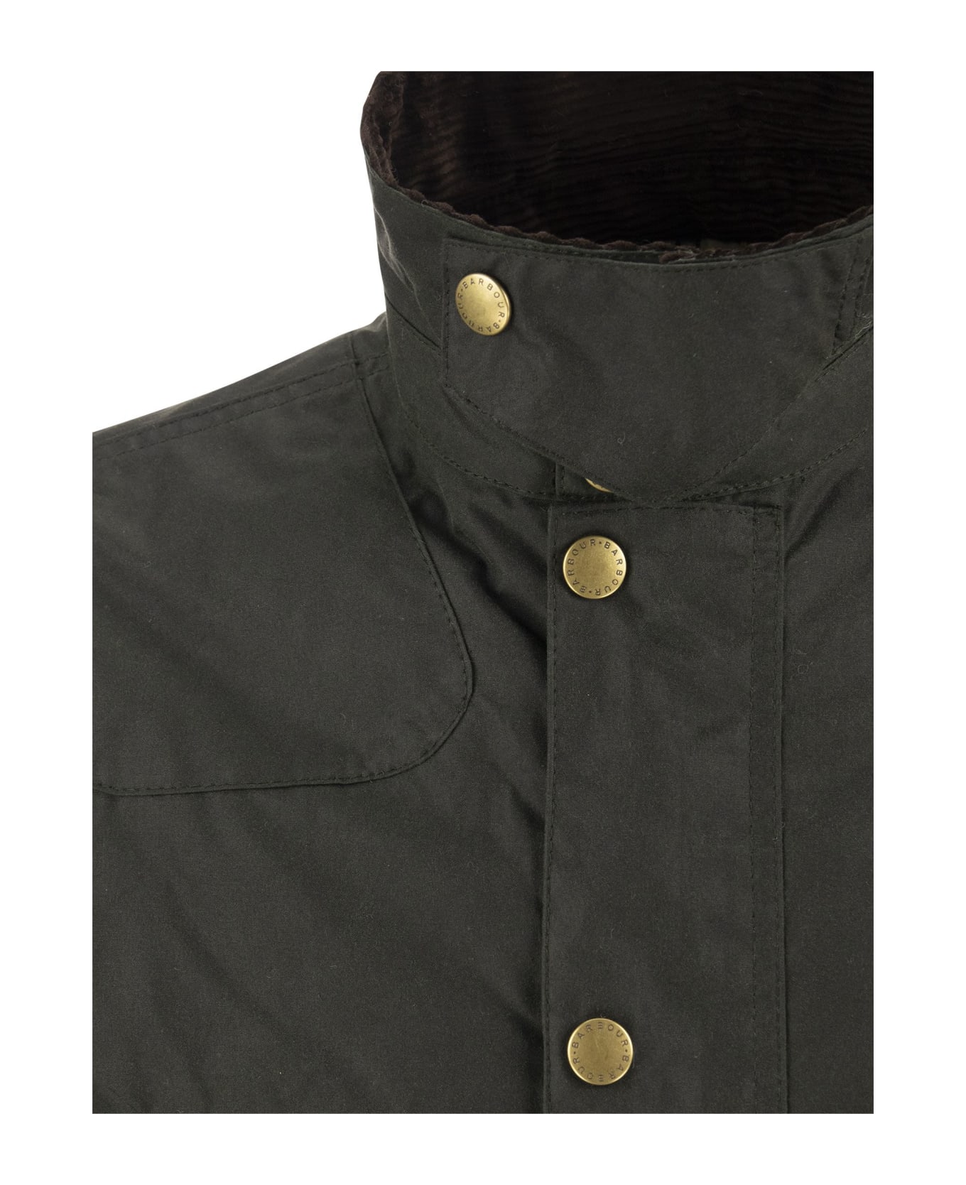 Barbour Reelin Waxed Cotton Jacket - Sage