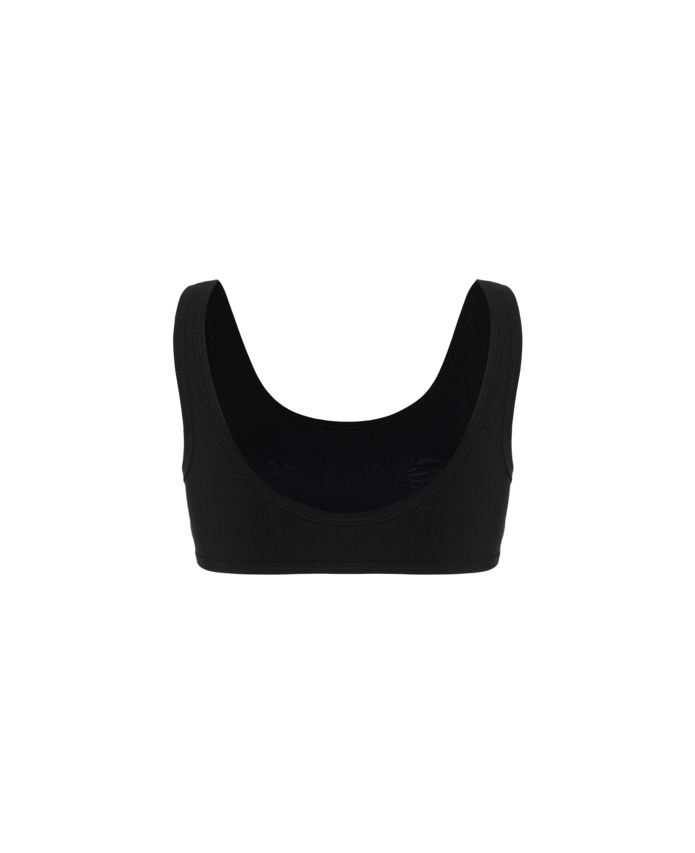 Jil Sander Logo Bikini Top - BLACK