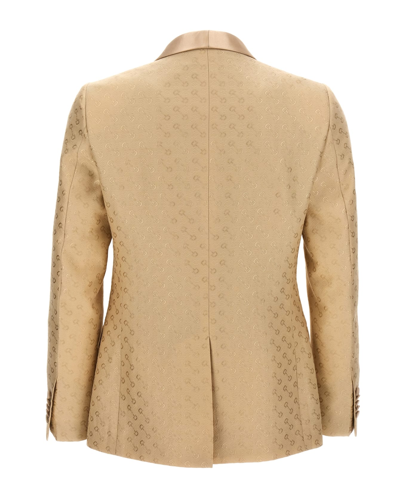 Gucci Clamp Jacquard Blazer - Beige