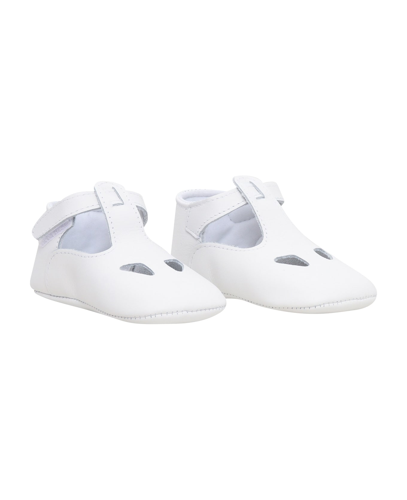Il Gufo Newborn Shoes - WHITE