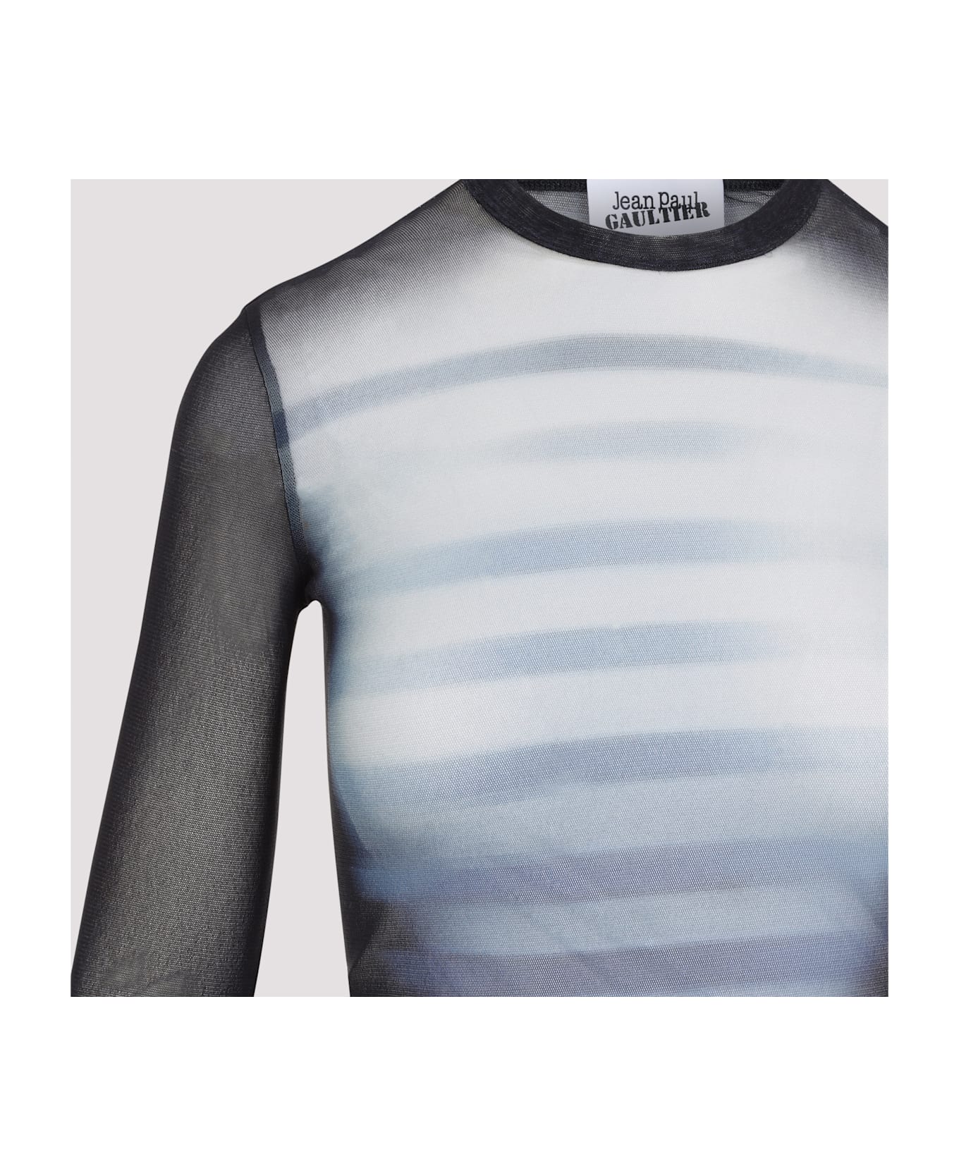 Jean Paul Gaultier Le Mâle Crewneck Maxi Dress - Navy Lightblue White