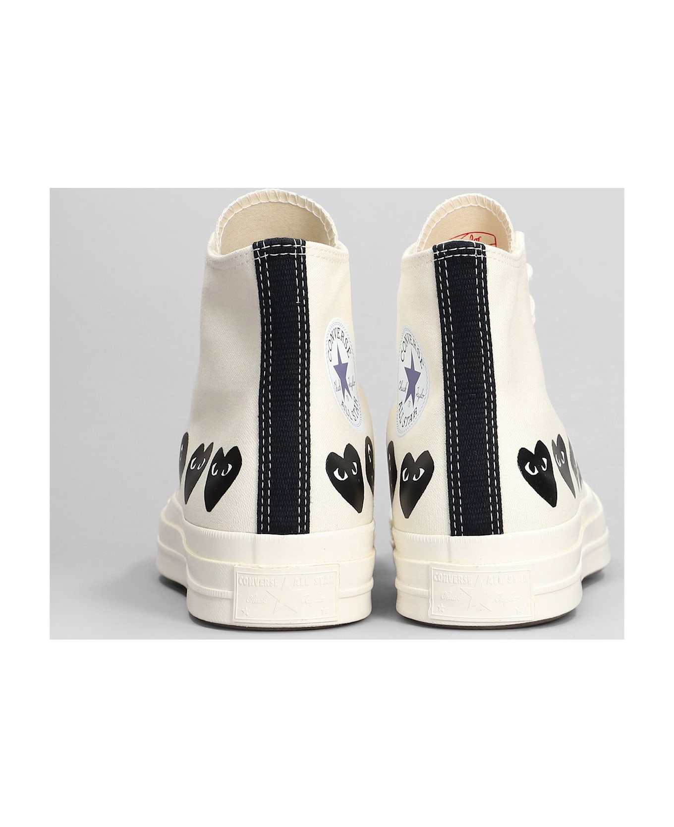 Comme des Garçons Play Chuck 70 Cdg High Sneakers In Beige Cotton - beige