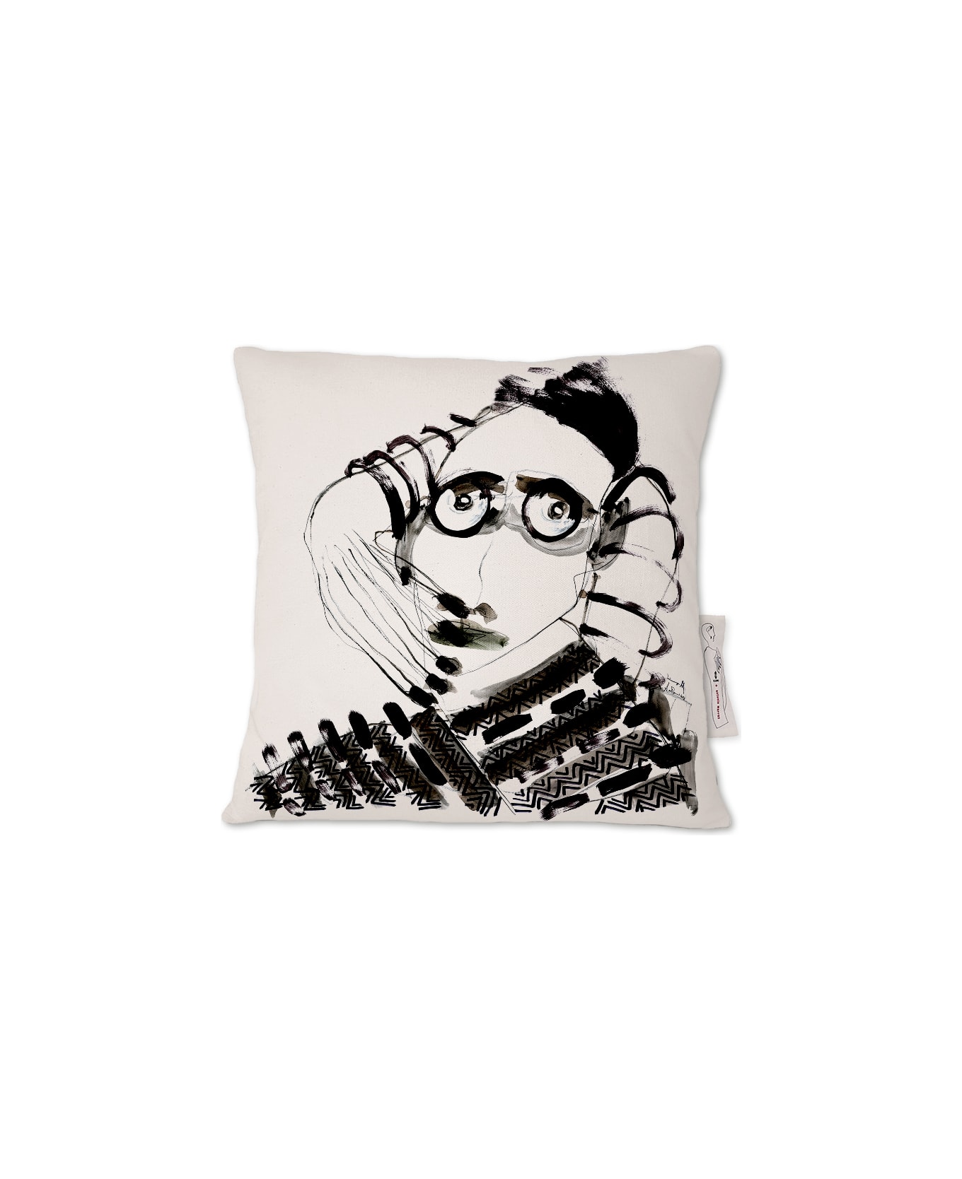 Kiasmo Cushions Amarcord Iv - Black/White クッション