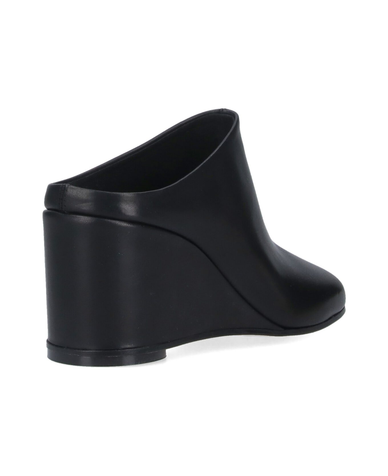 MM6 Maison Margiela Mules Platform 
anatomic
 - black