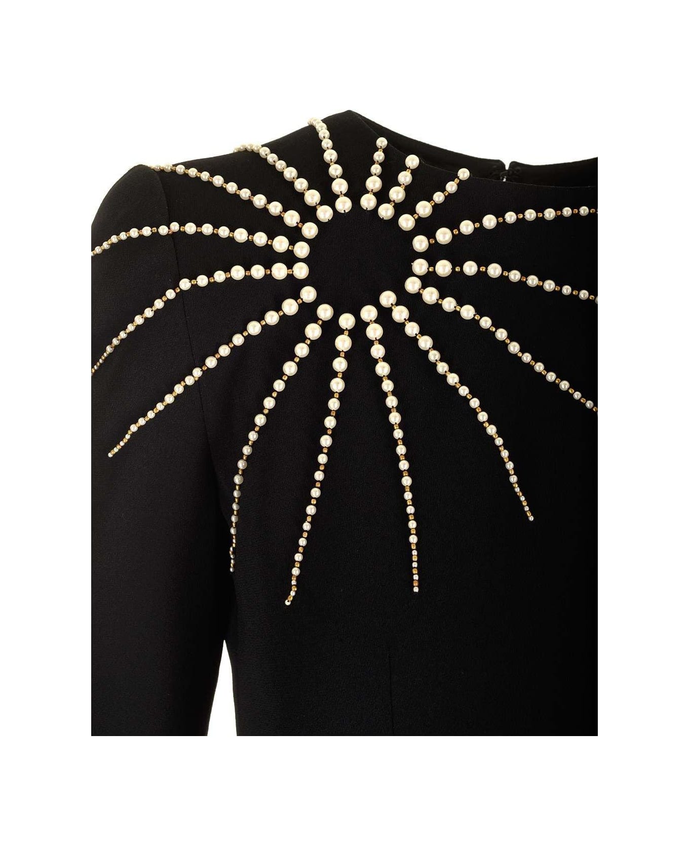 Dries Van Noten Embellished Long Dress - Black