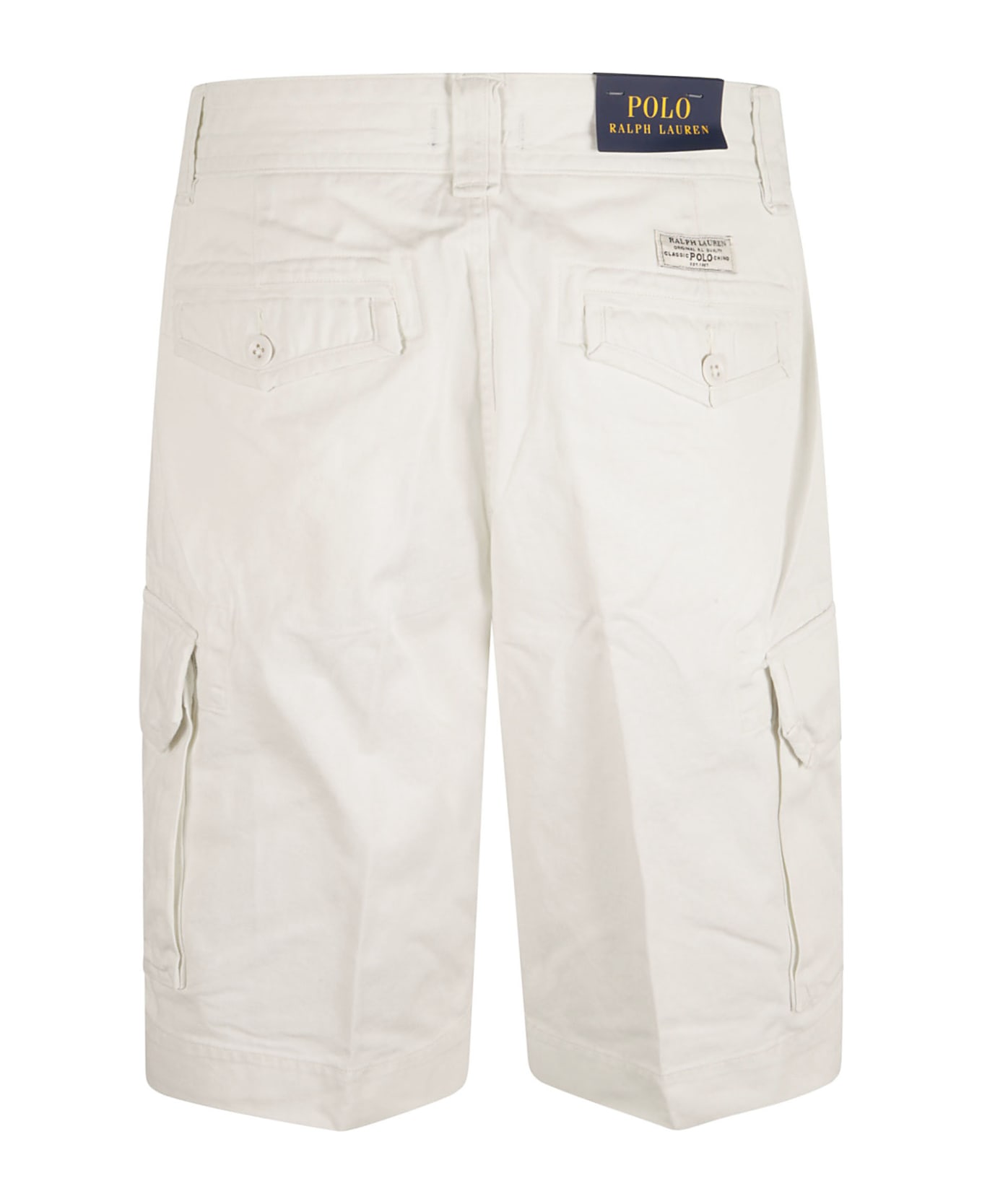 Ralph Lauren Logo Patched Cargo Shorts - Deckwash