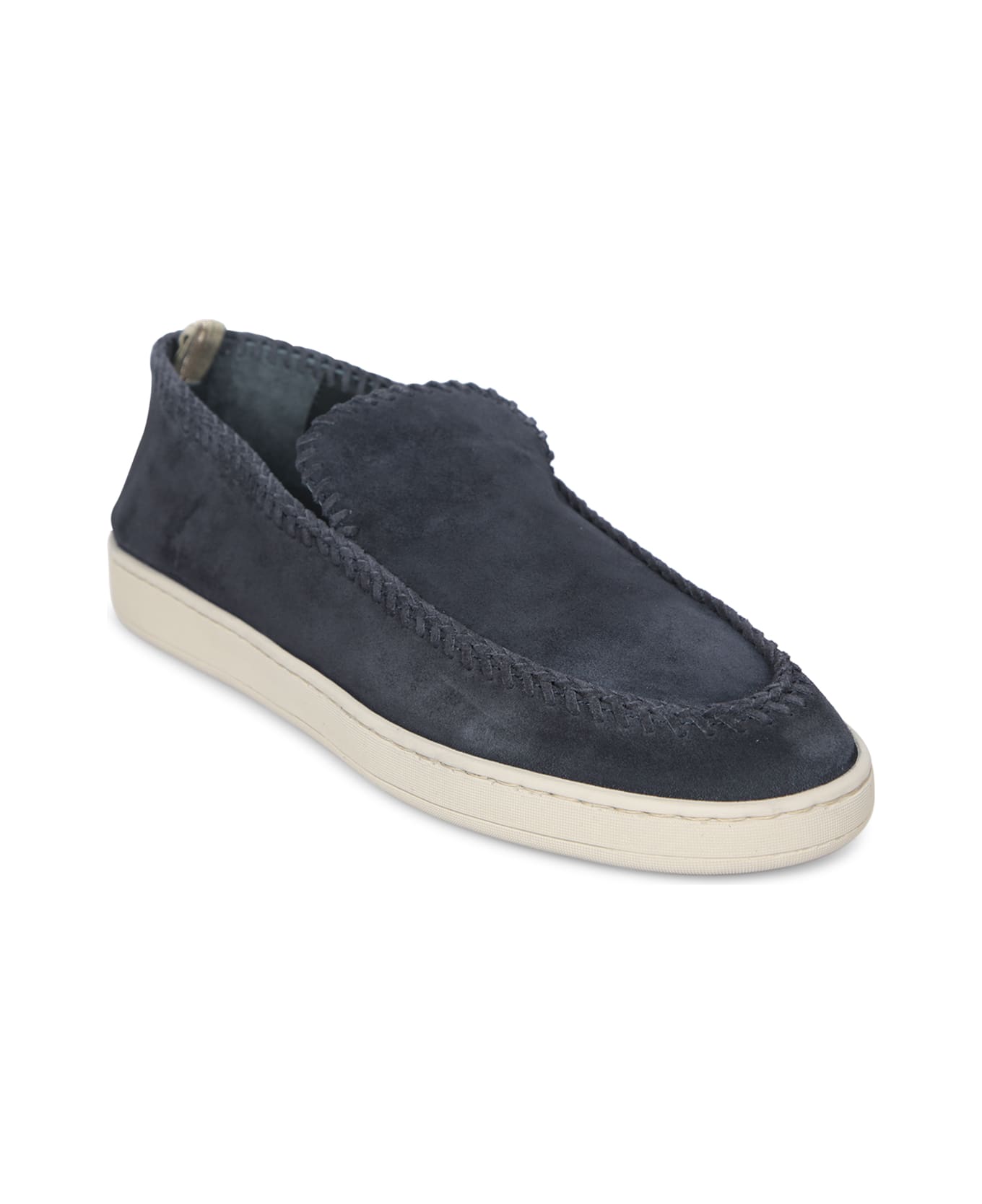 Officine Creative Driver Suede Herbie Blue Loafers - Blue