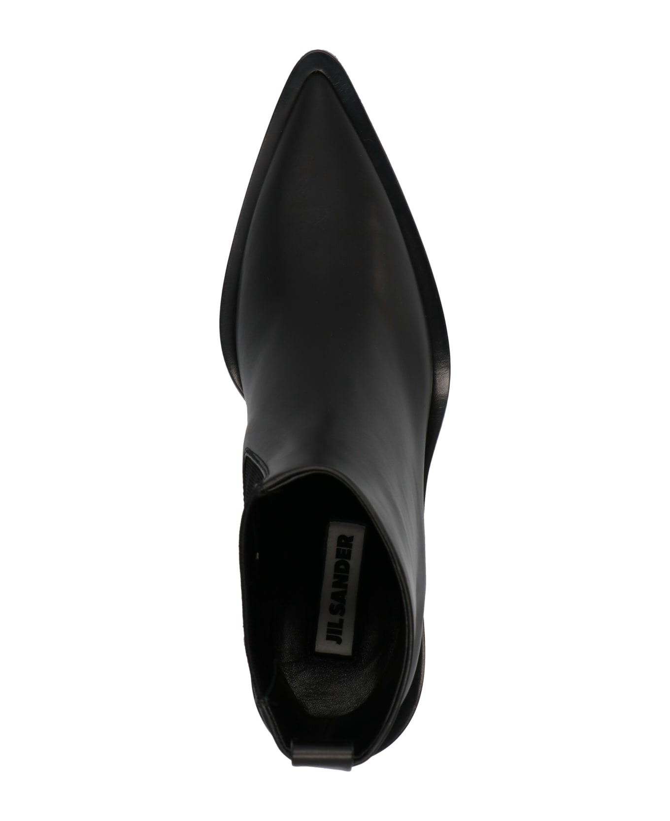 Jil Sander Leather Ankle Boots - Black  
