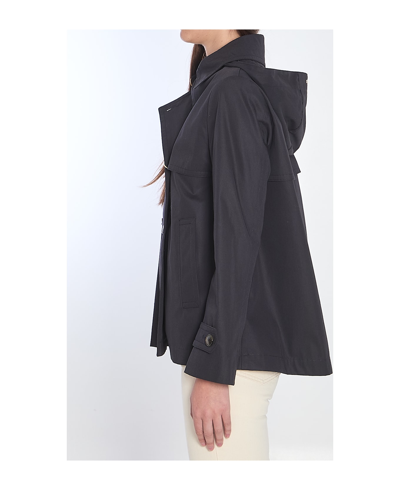 Herno Waterproof Peacot - BLUE
