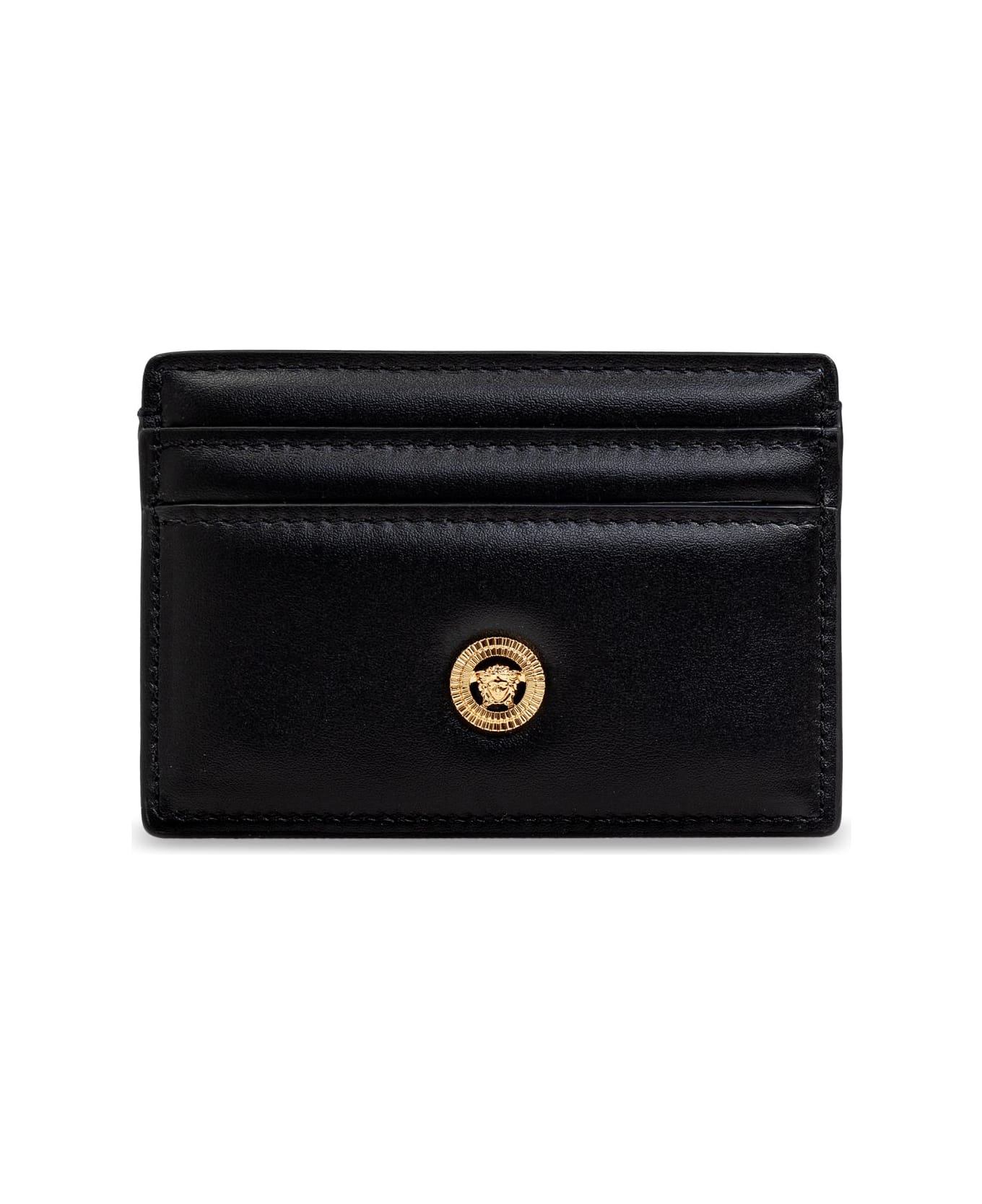 Versace Leather Card Holder - BLACK