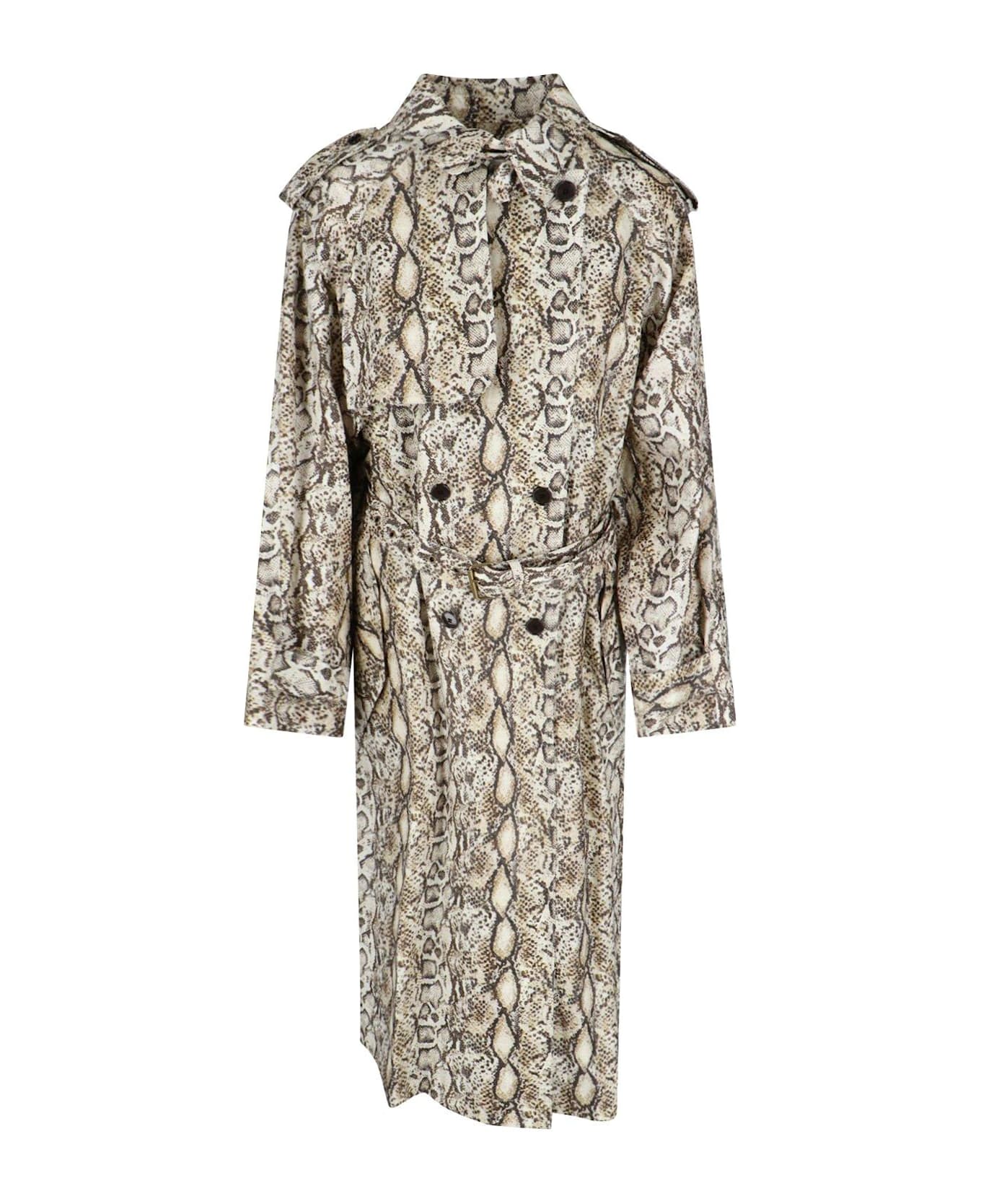 Isabel Marant Double-breasted Belted Trench Coat - Beige
