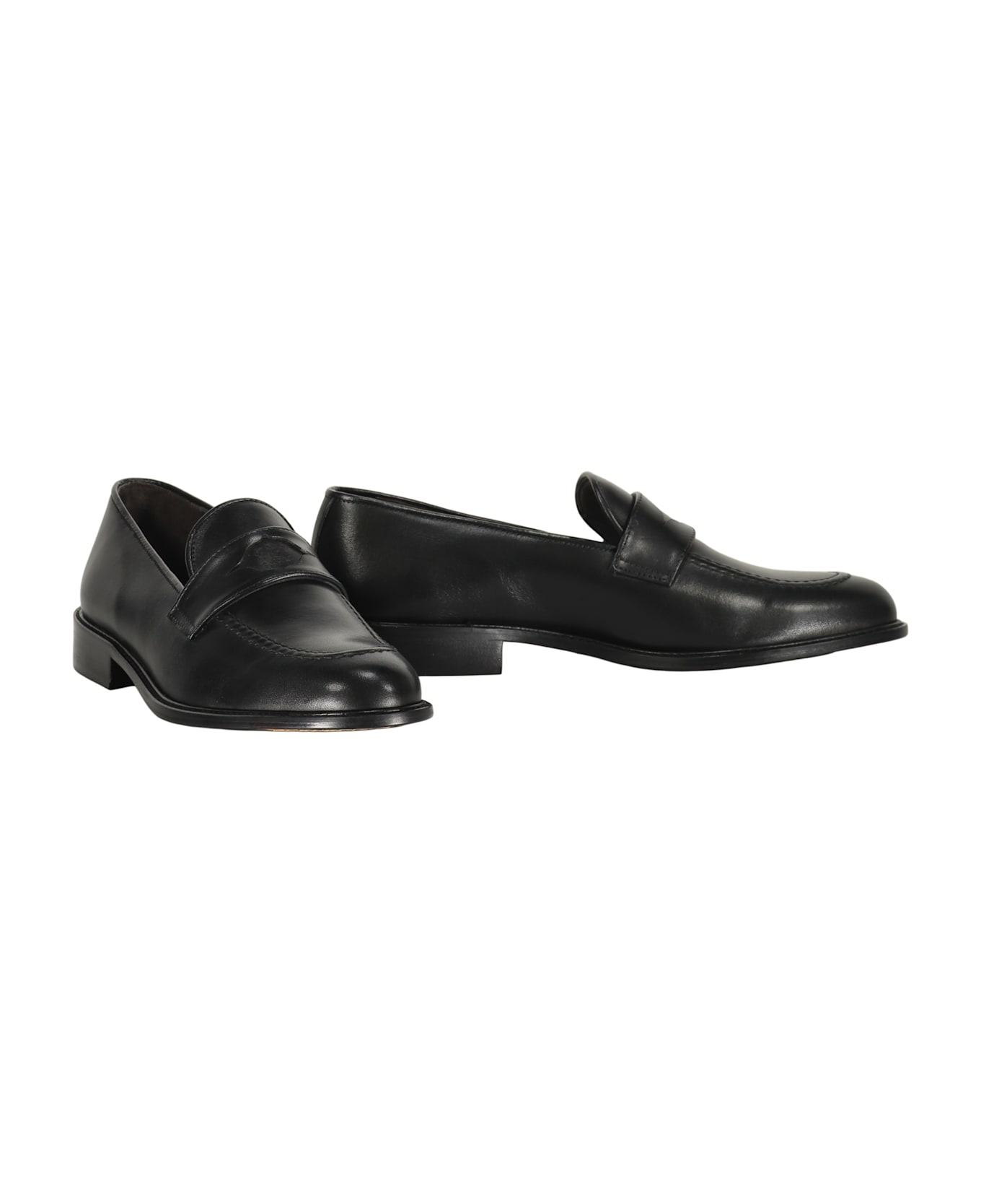Bruno Magli Calfskin Loafers - black