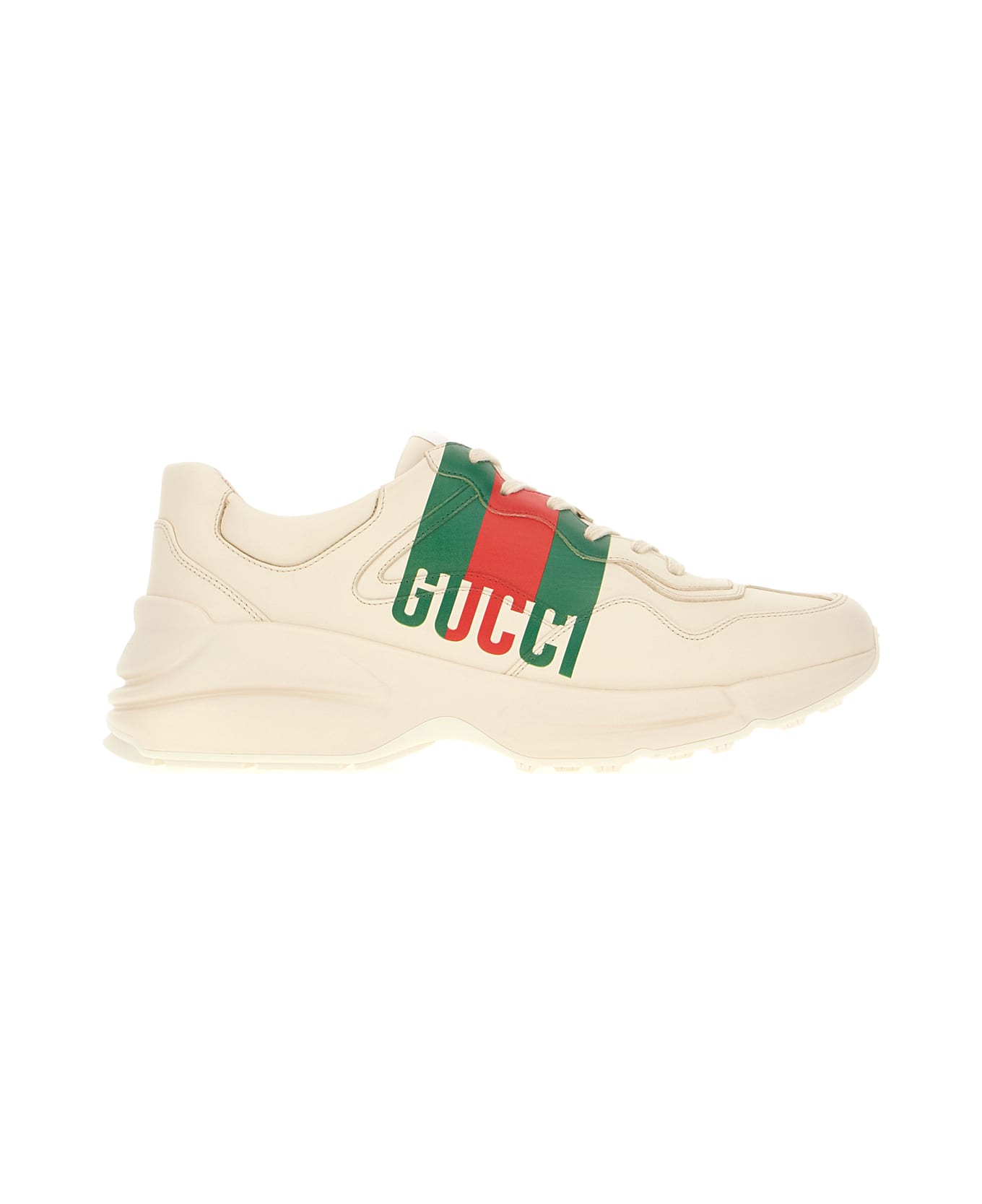 Gucci Sand Leather Sneakers - Bianco
