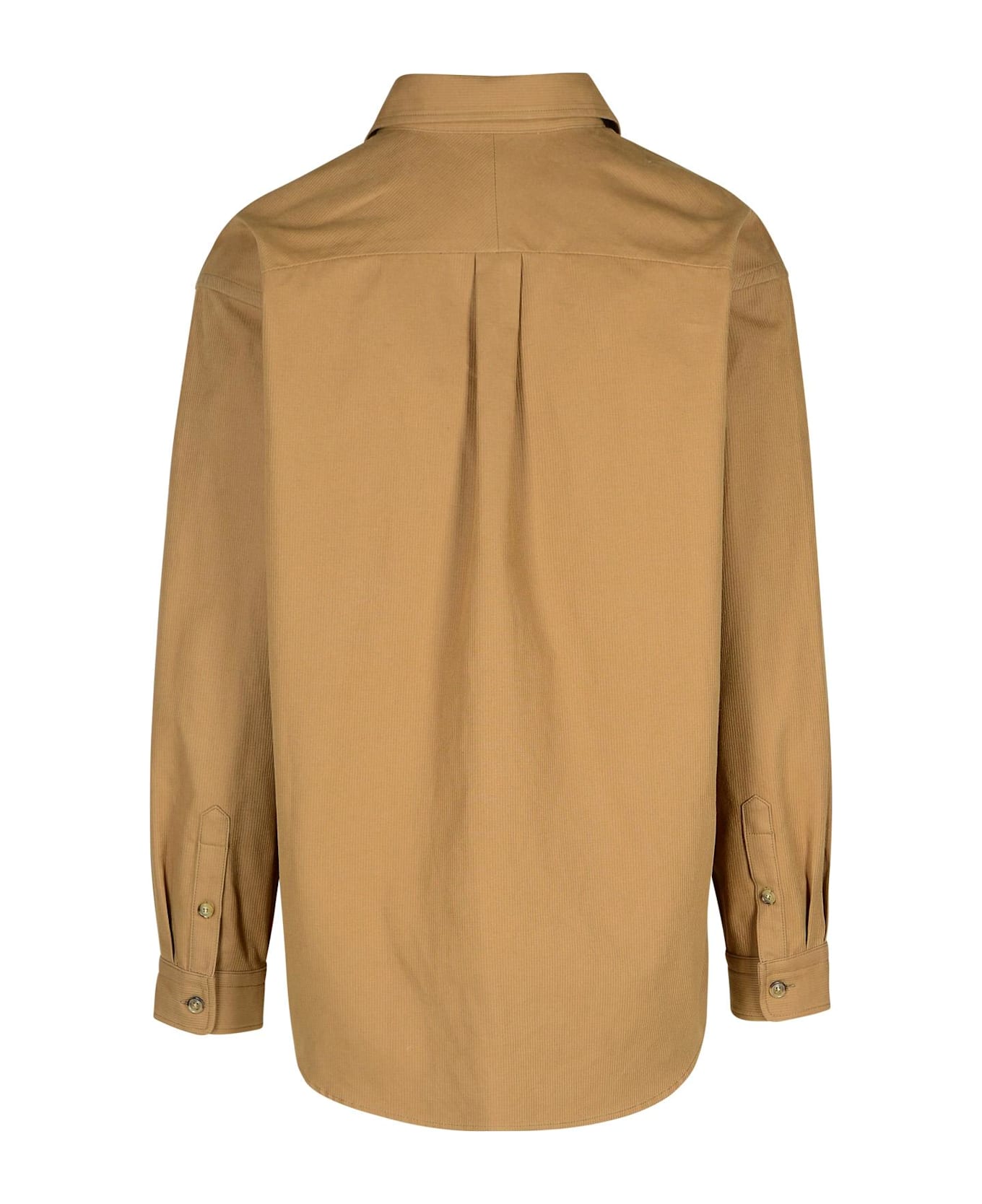 A.P.C. 
emilien
 Beige Cotton Shirt - Bac Dark Beige