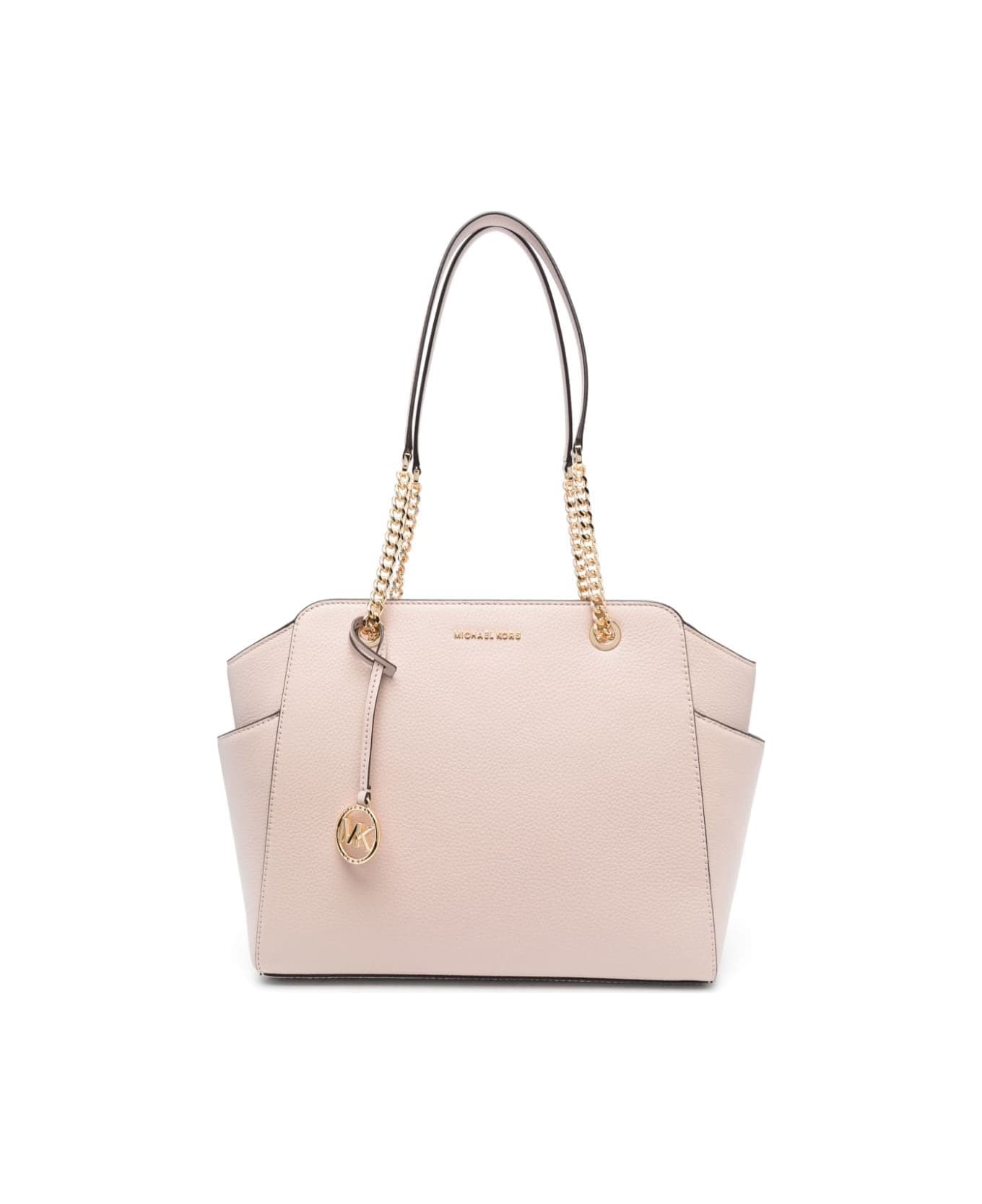Anna 美品MICHAEL KORS Michael Kors Signature Coated Canvas Handbag, Ladies Jet Set