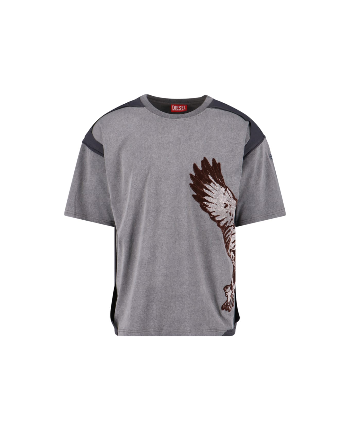 Diesel 
peeloff
 T-shirt - Gray