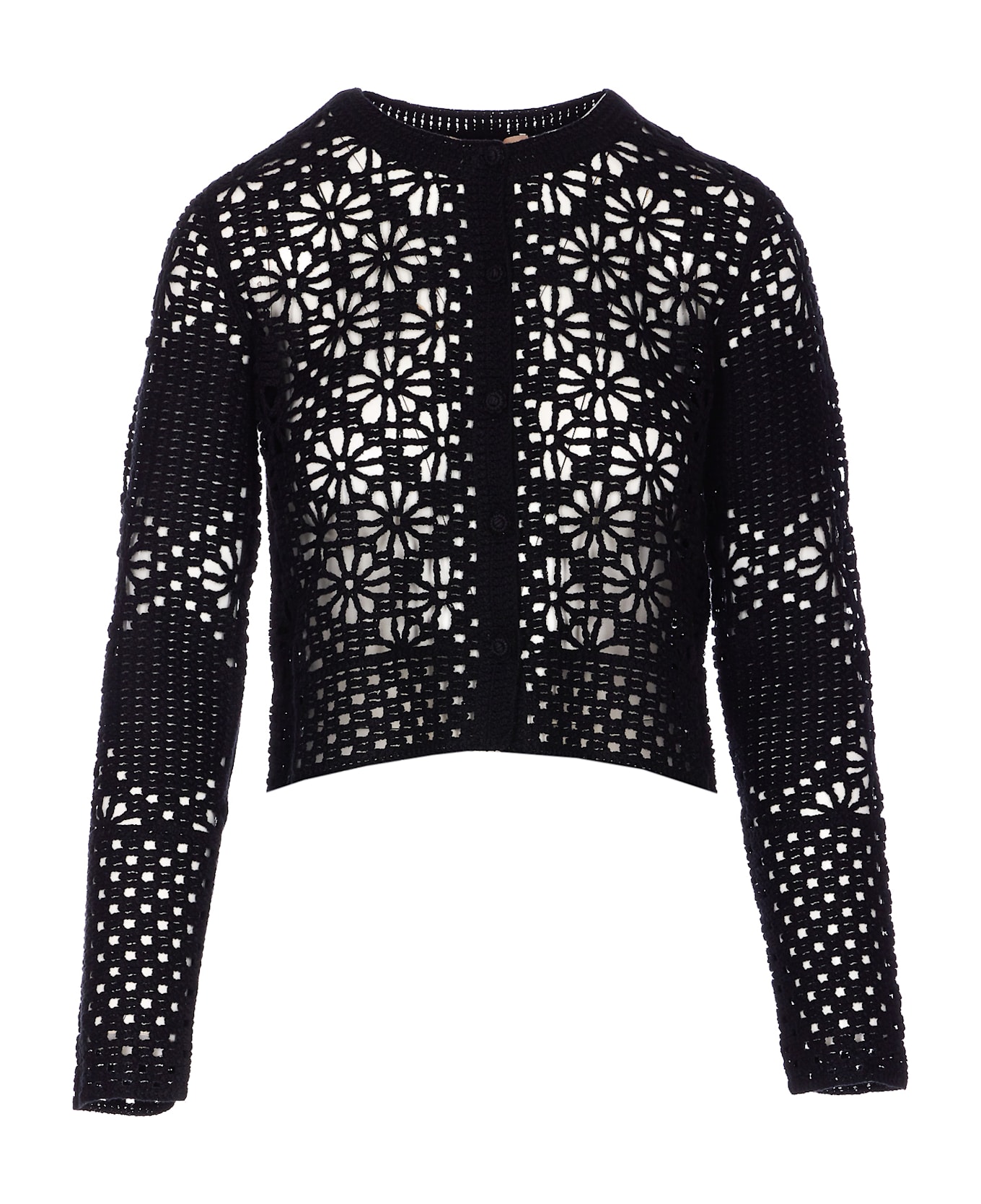 TwinSet Perforated Jacket - Nero
