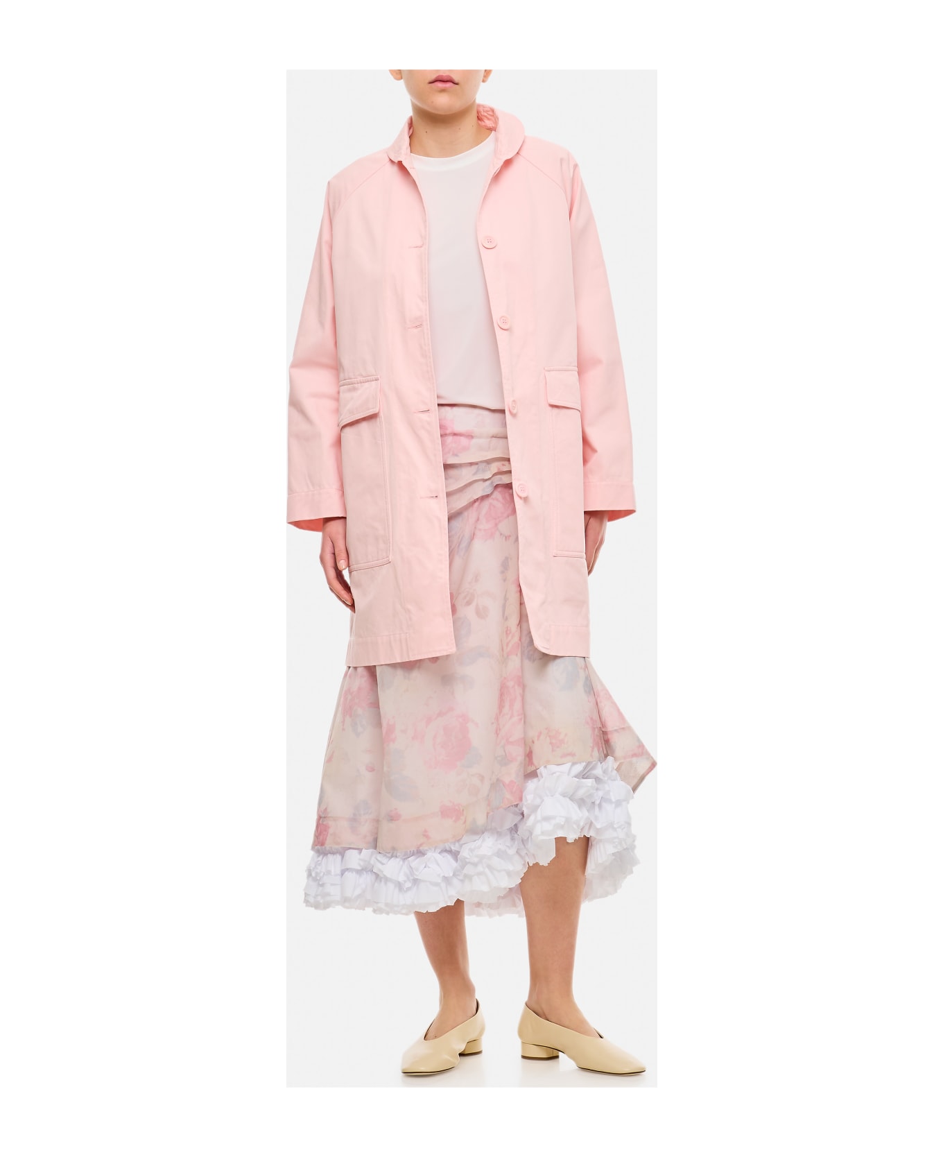 Casey Casey Mathilde Oversize Cotton Coat - Pink