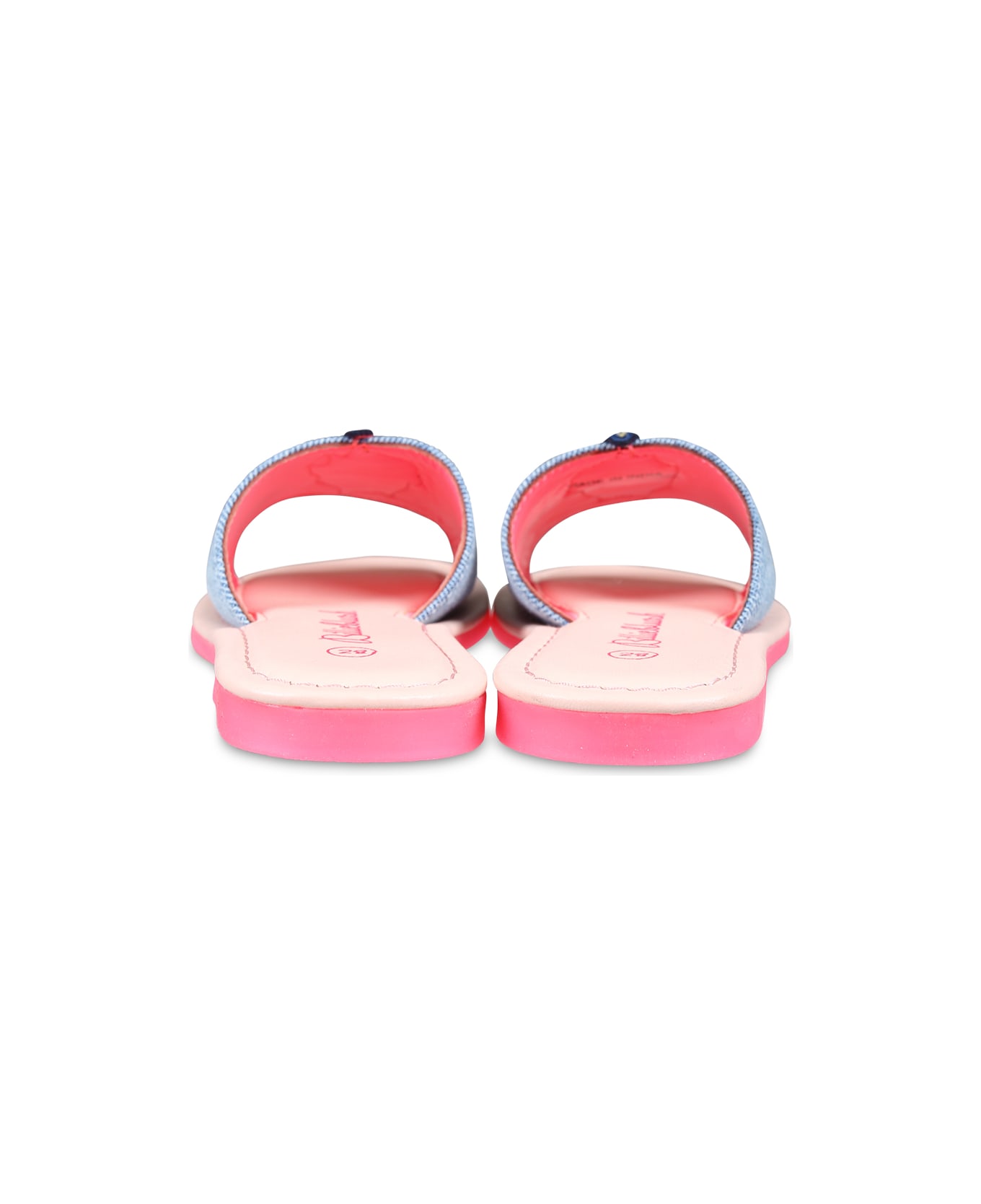 Billieblush Light Blue Slippers For Girl With Unicorn - Multicolor