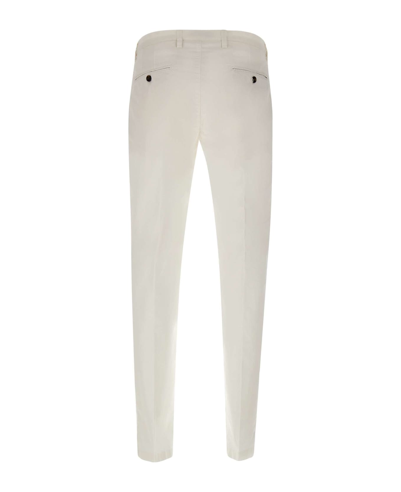 Briglia 1949 "bg05" Cotton Trousers - WHITE