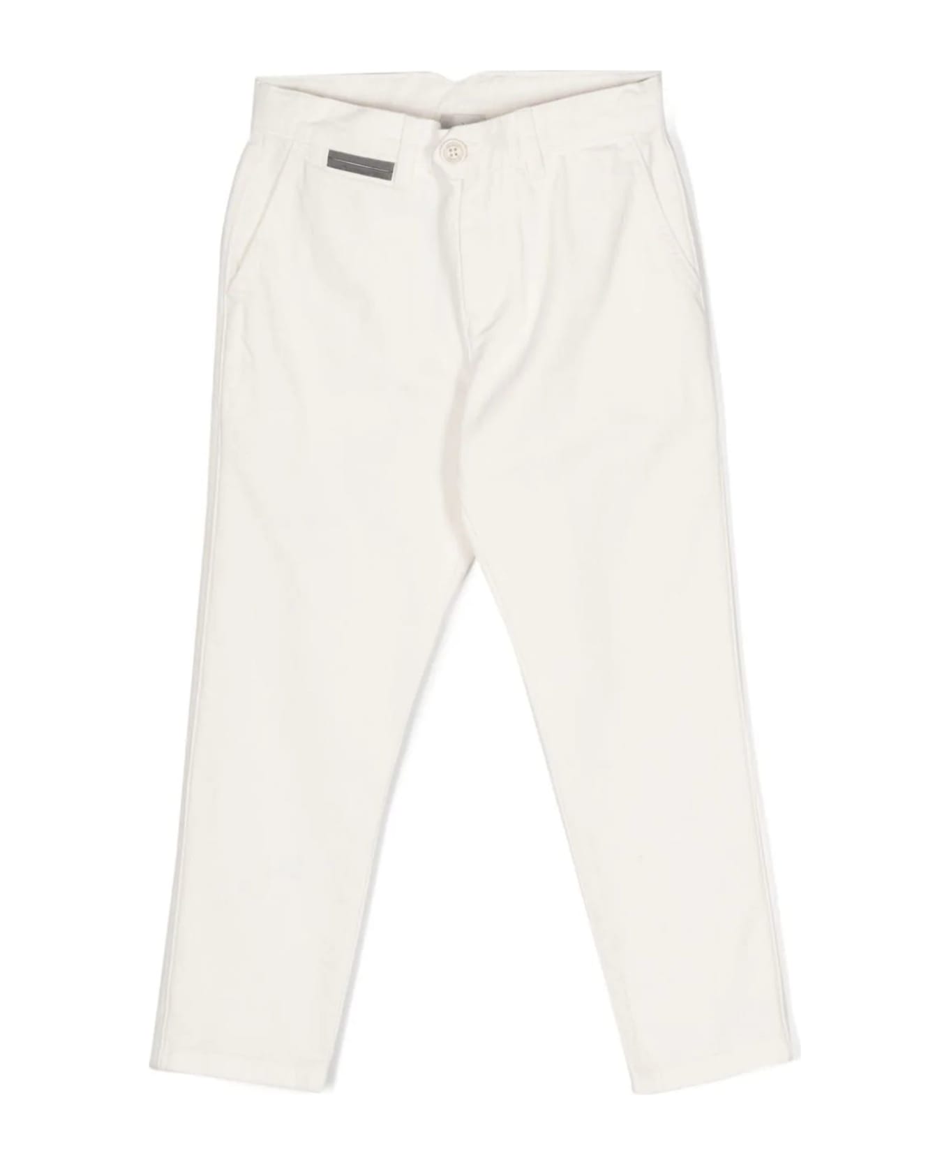 Eleventy Trousers White - White ボトムス