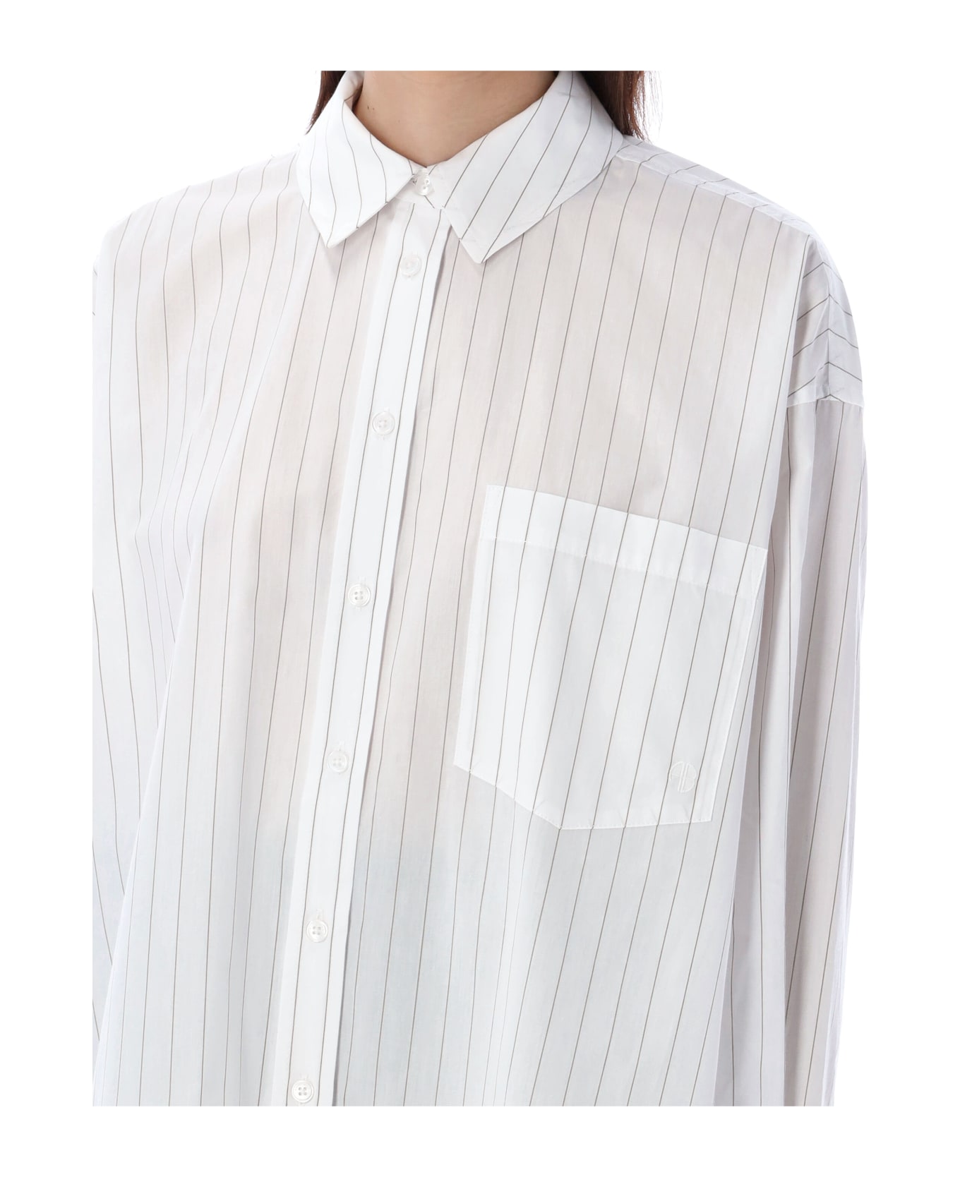Anine Bing Chrissy Shirt - MULTI WHITE