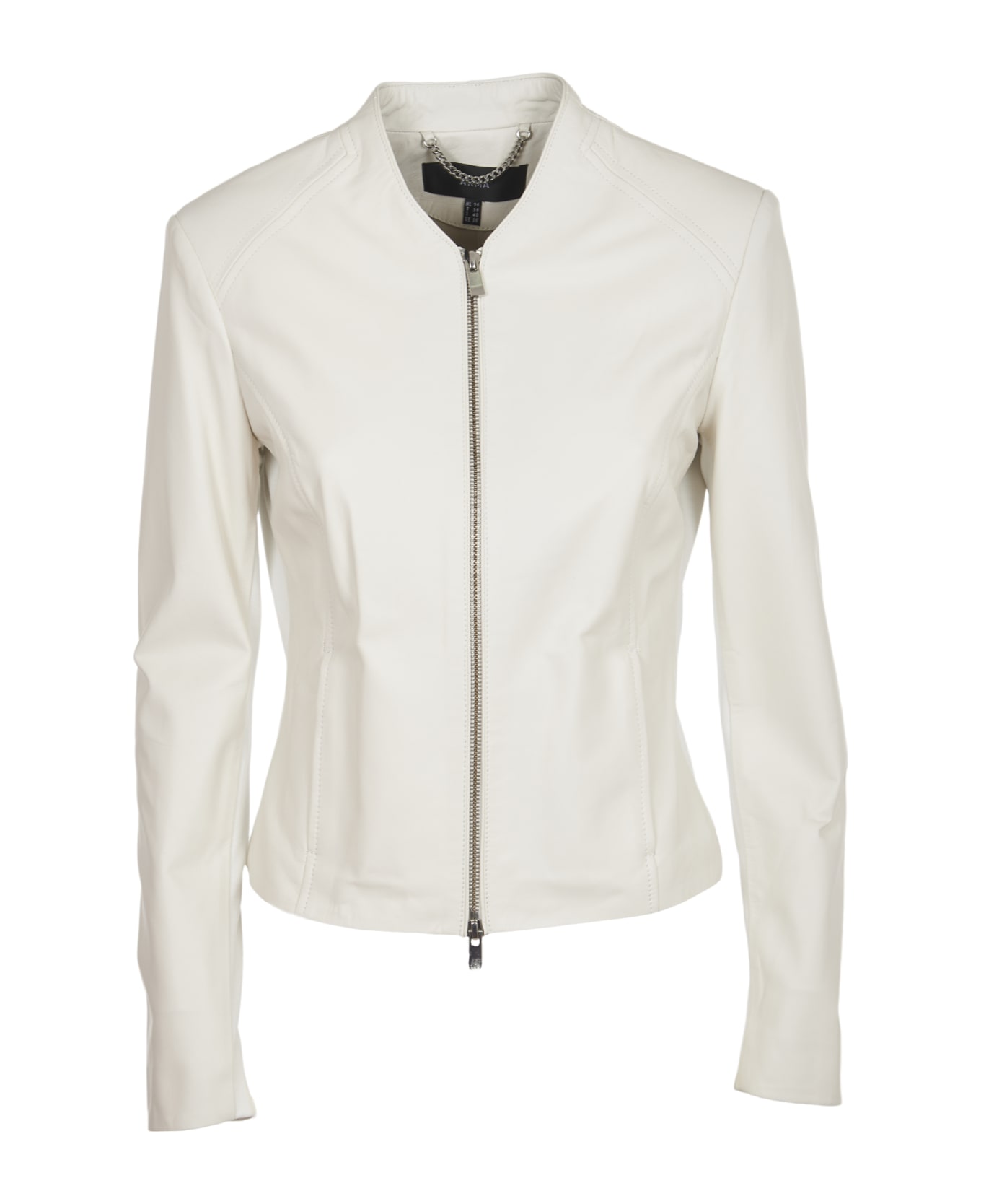 ARMA White Leather Jacket | italist