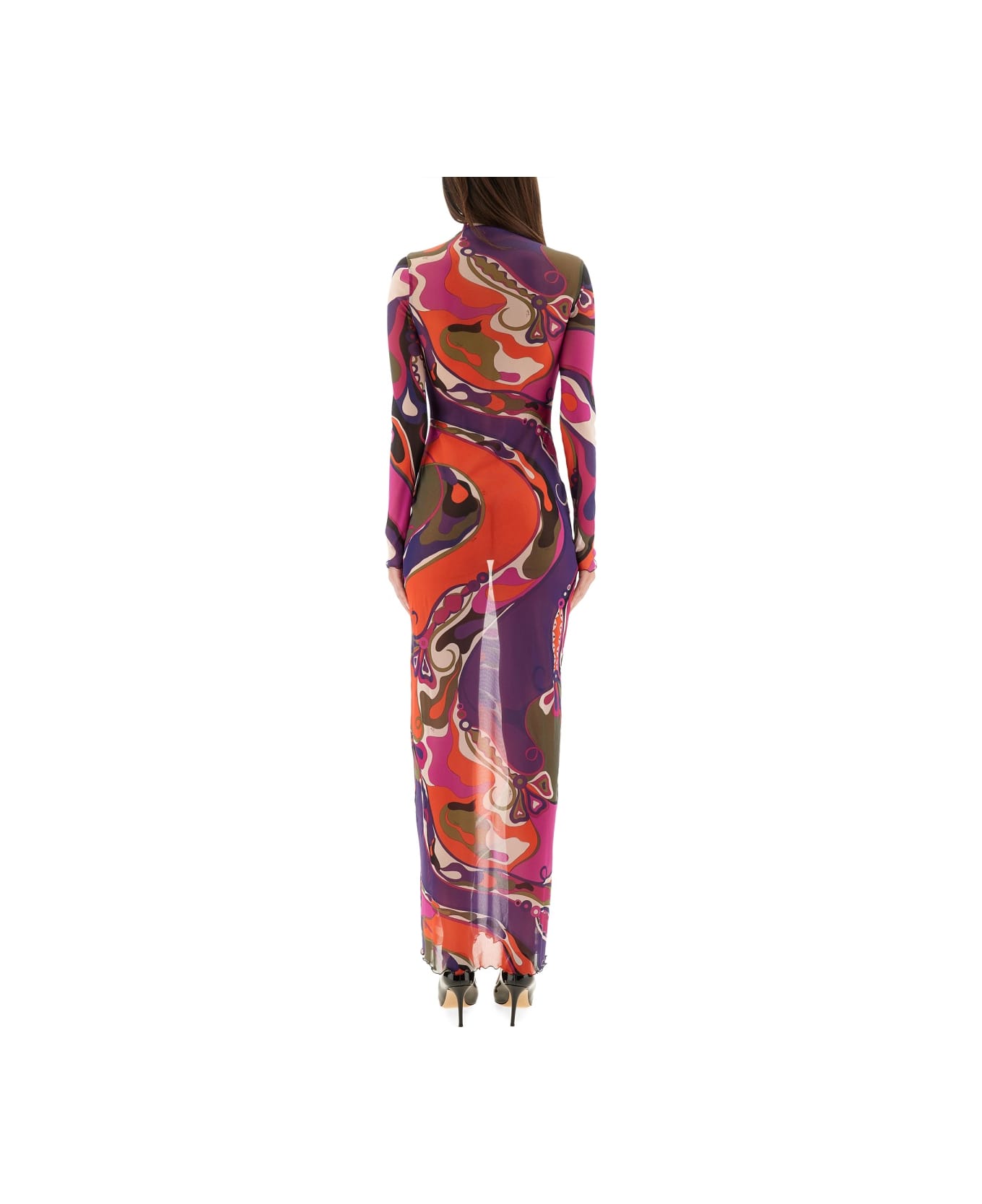 Pucci Orchid Print Dress - MULTICOLOUR