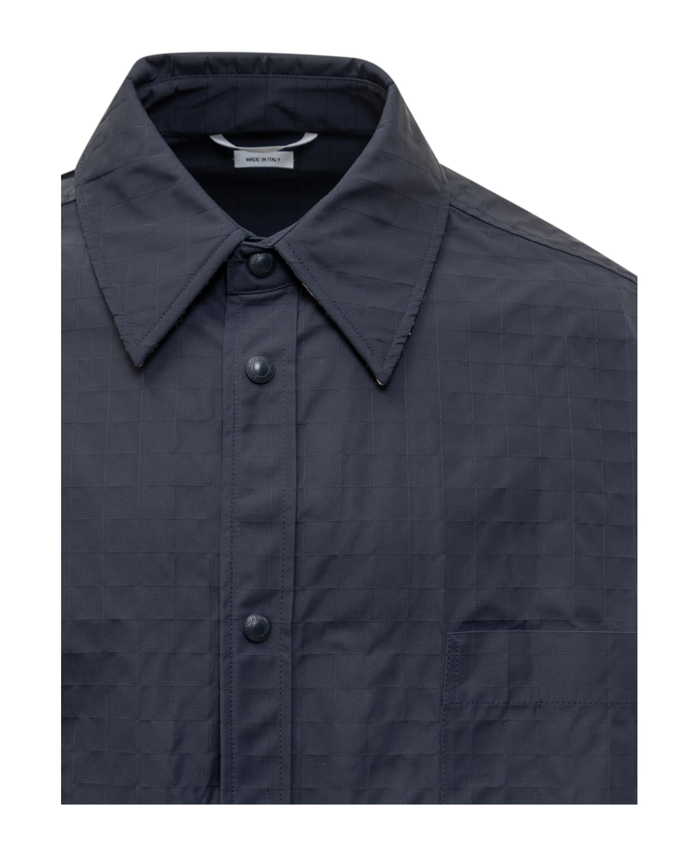 Thom Browne Oversize Shirt With Stitching - NAVY