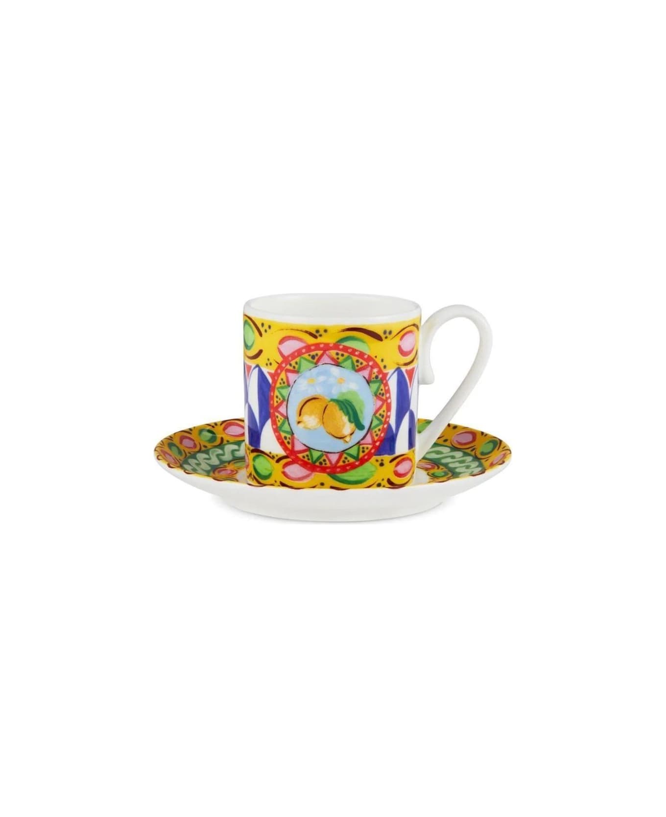 Dolce & Gabbana Coffee Cup And Saucer - Multicolor