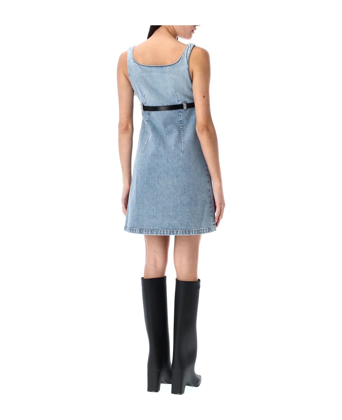 Coperni Denim Short Dress - BLUE WASHED